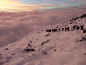Summit night on Kilimanjaro 