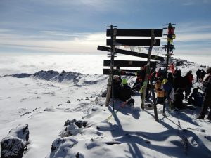 The top of Kilimanjaro 