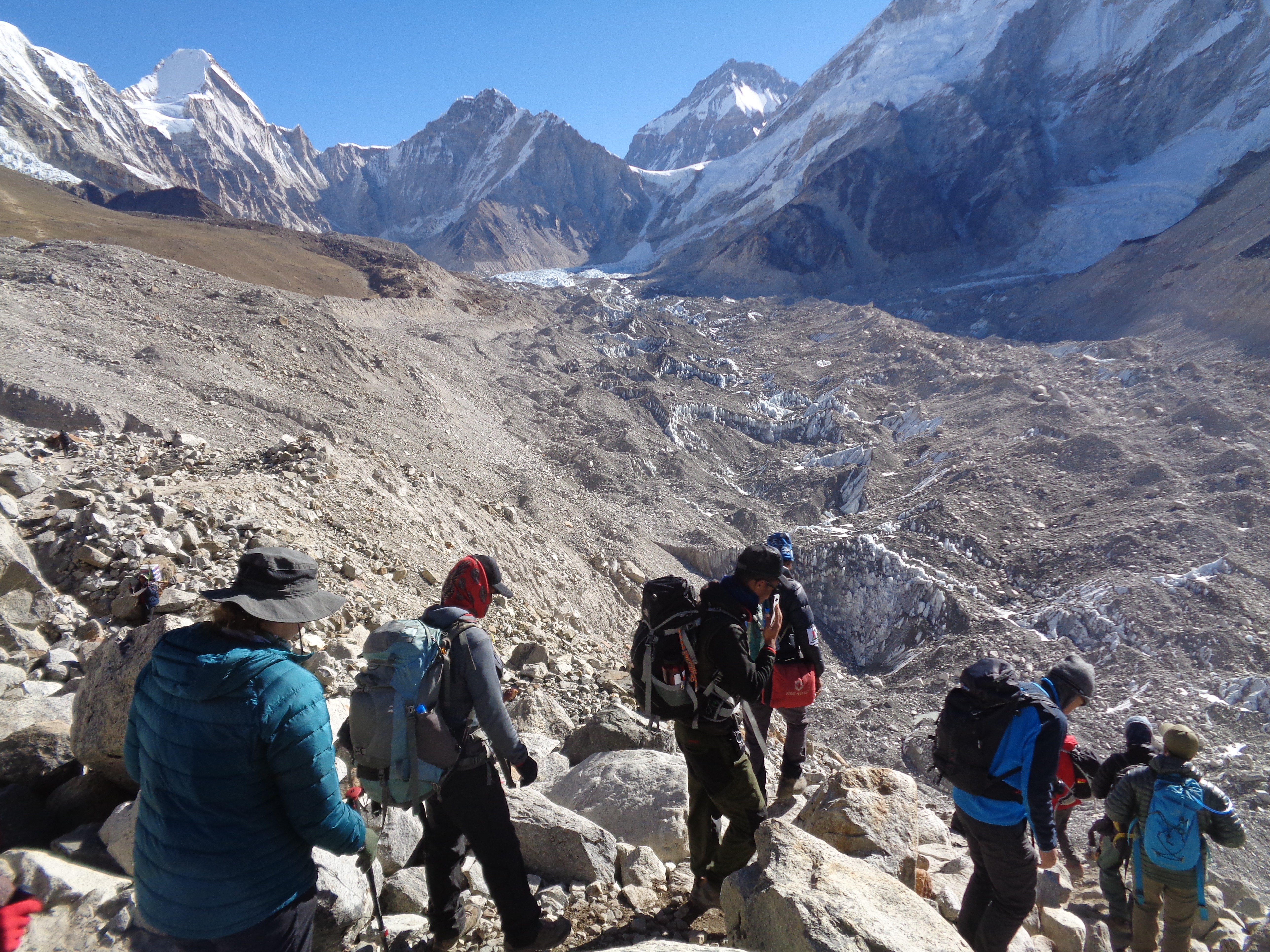 Reaching the Khumbu Glacier