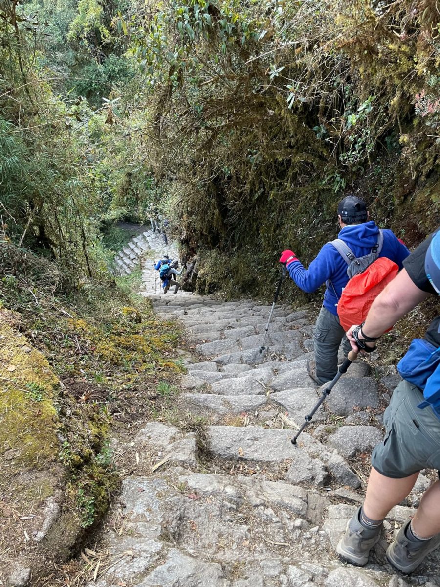 Daily distances on the Inca trail