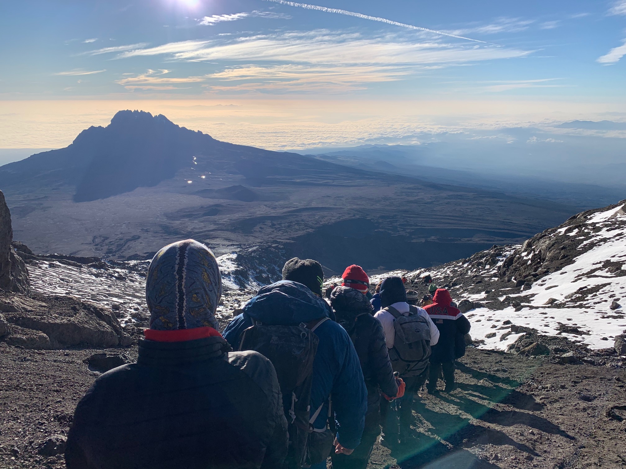Beautiful views on the way down Kilimanjaro