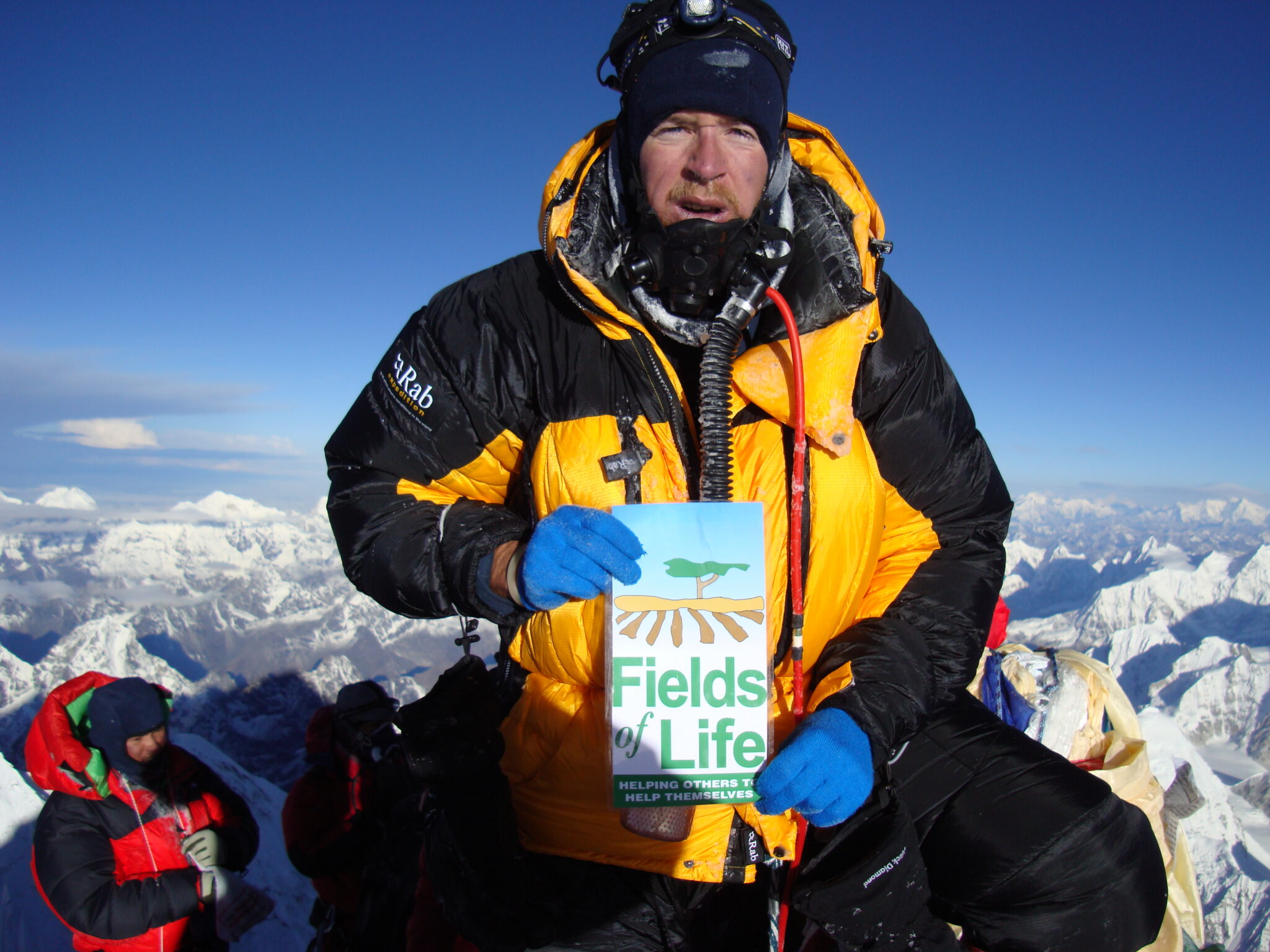 Ian on the summit of Everest