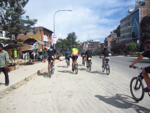 Mountain biking in Kathmandu
