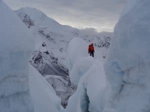 Crossing the Glacier