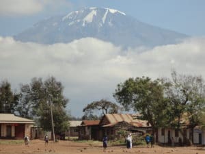 Seeing Kilimanjaro from Moshi, Tanzania