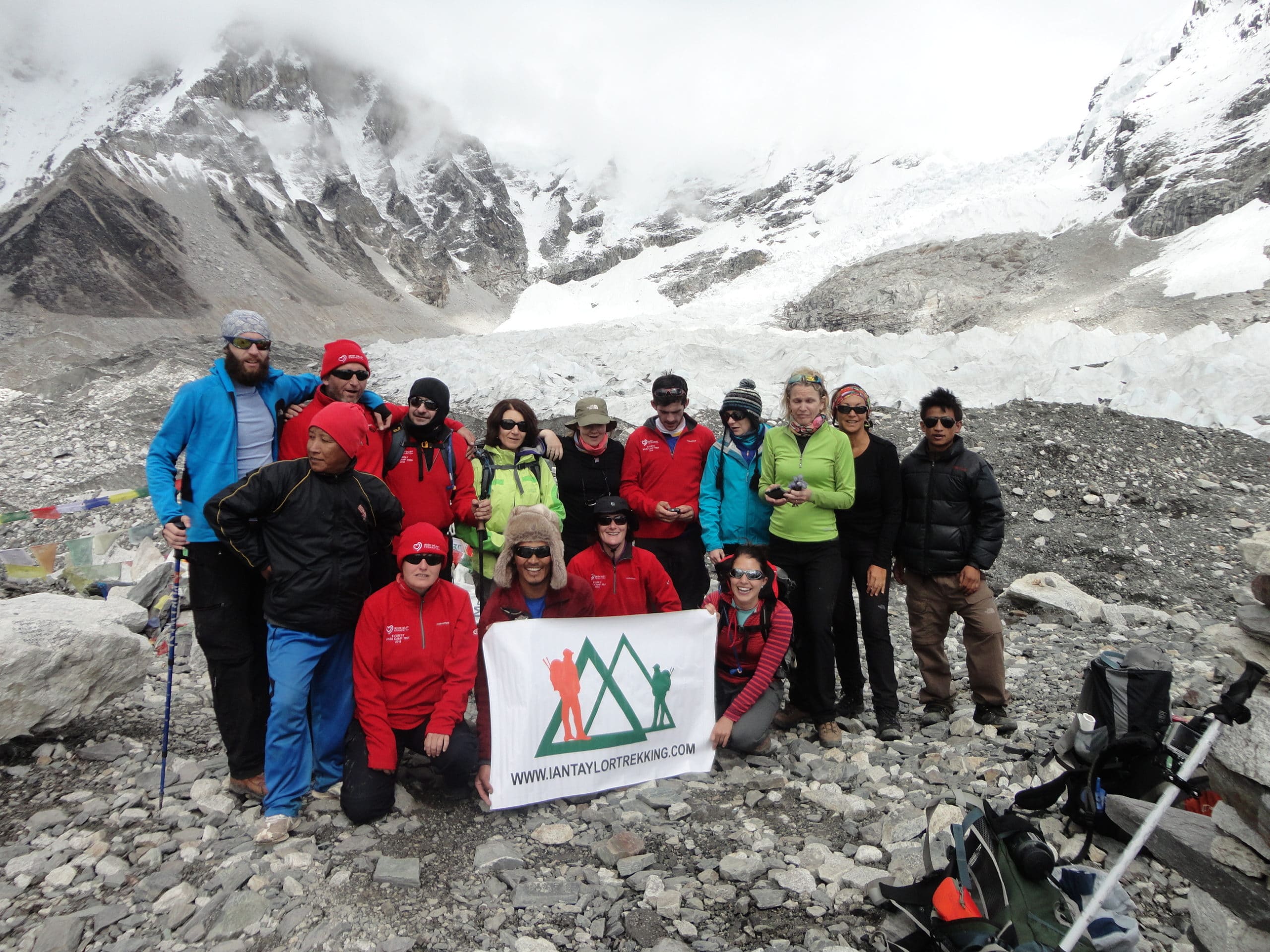 Just after we arrived in Everest Base Camp