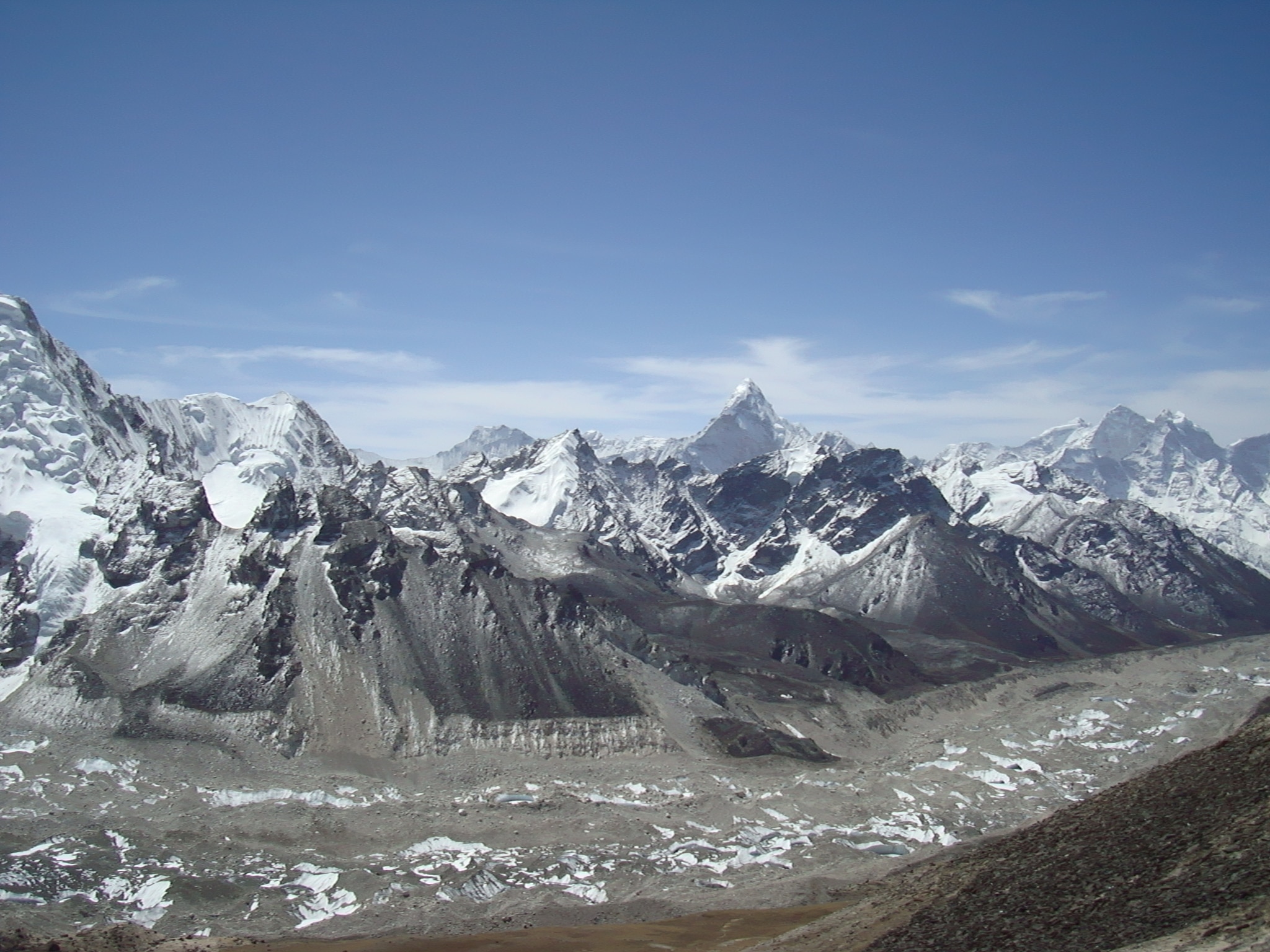 The view off Kala Phattar on the Everest base camp trek