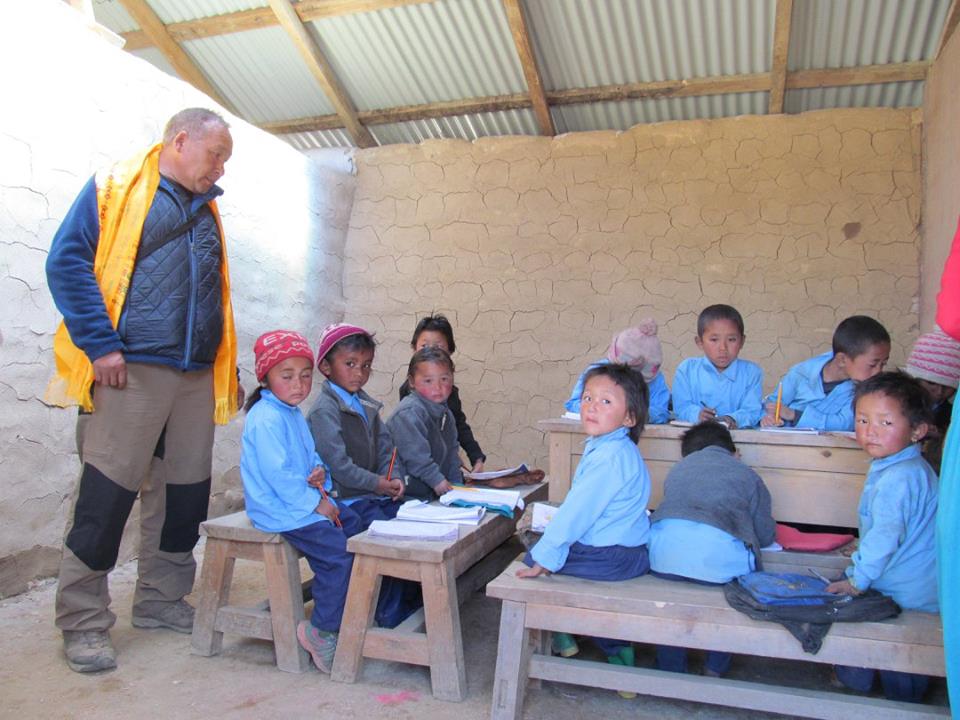 Children back in the classroom in Goli