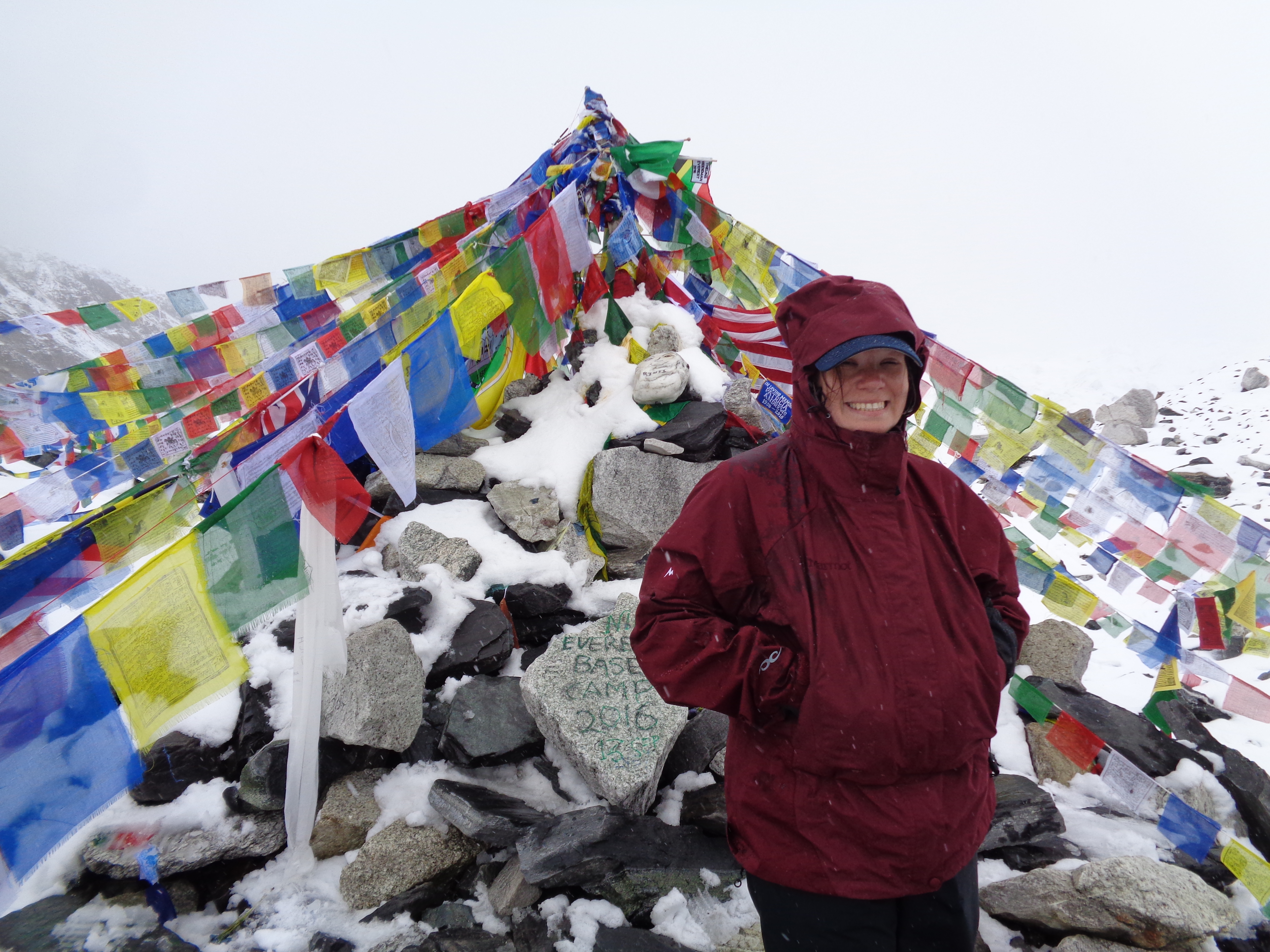 Loria Taylor at Everest Base Camp 