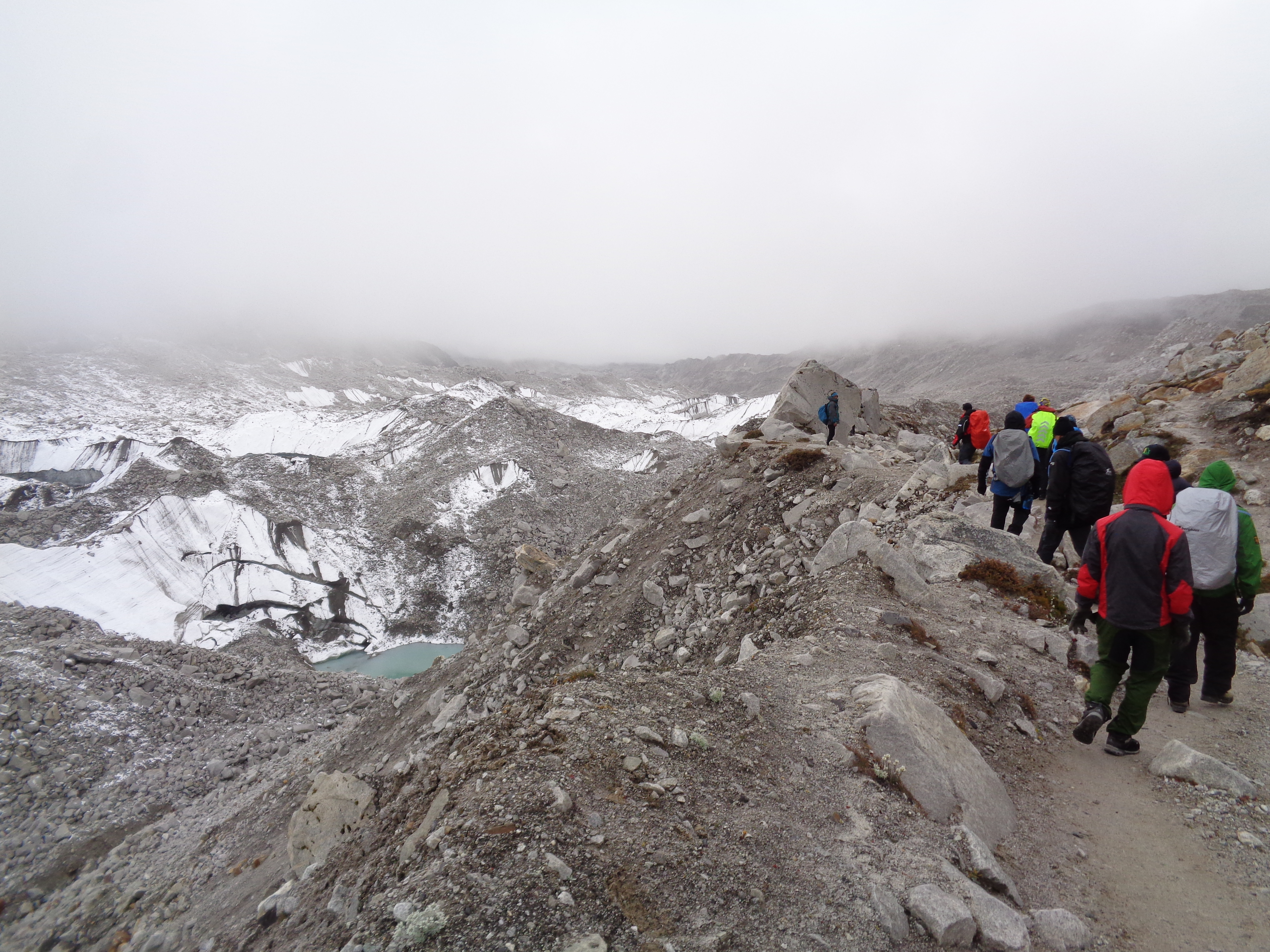 The route back to Gorak Shep 5,180m