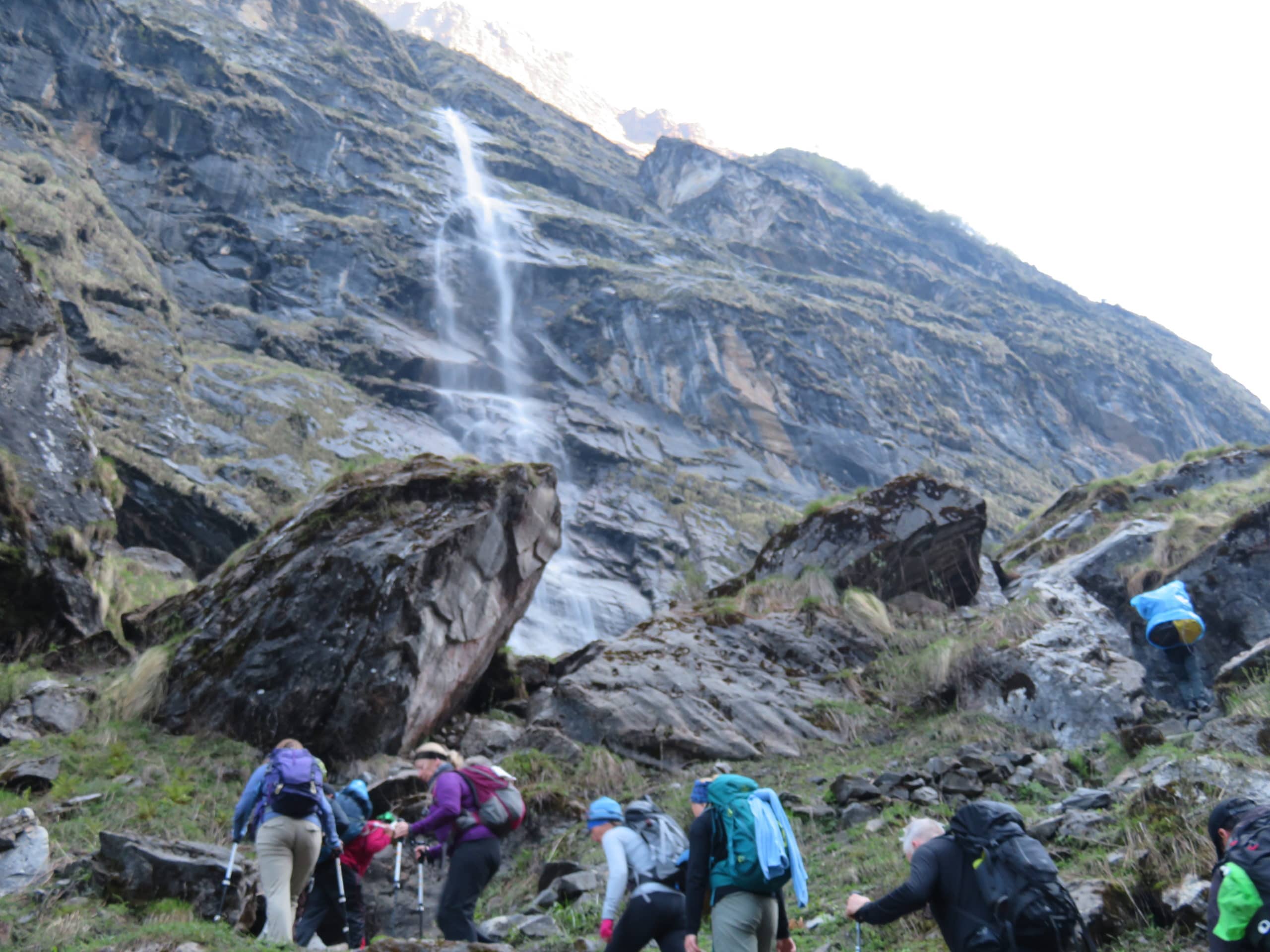 Hiking to Annapurna Base Camp