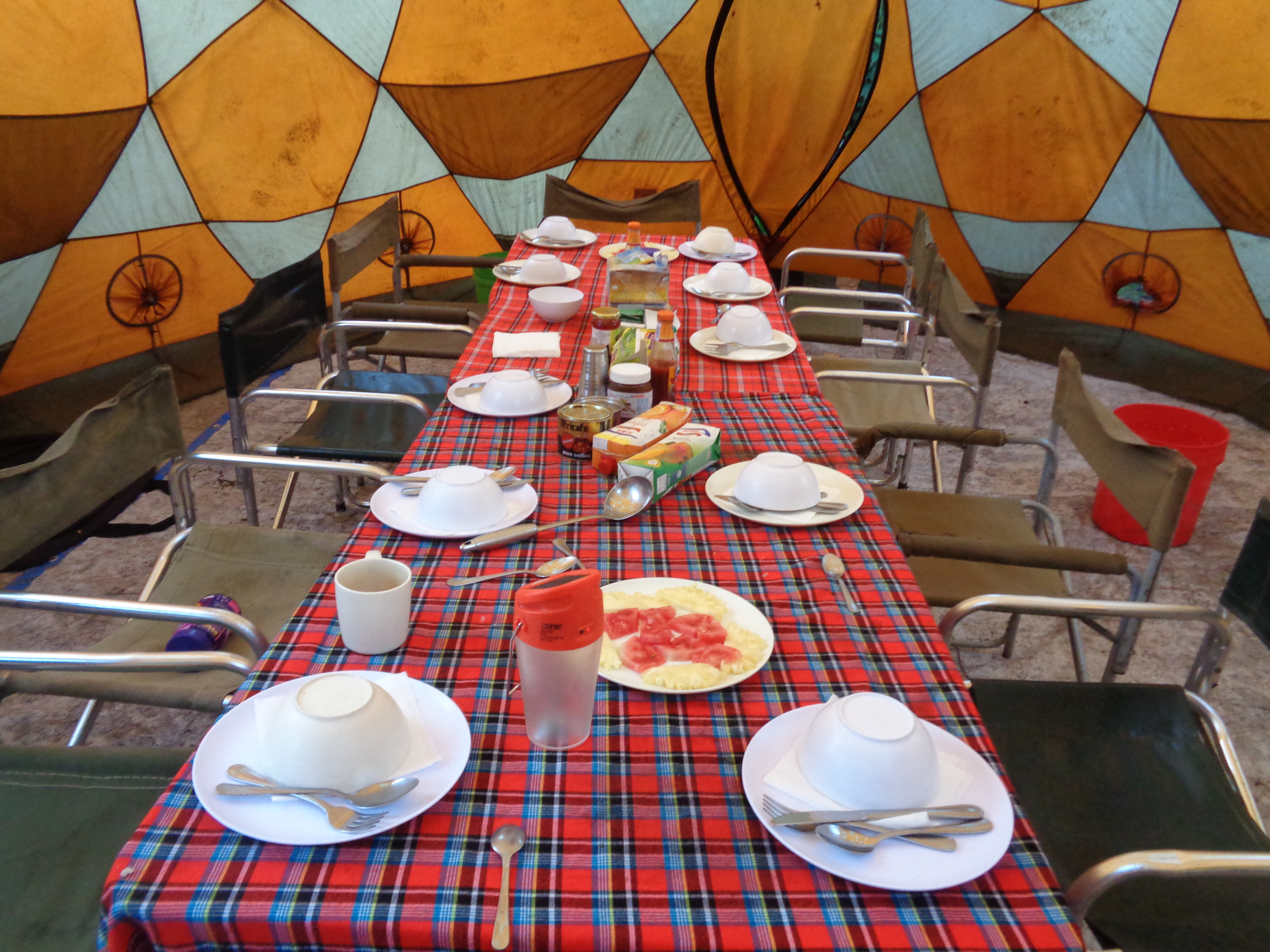The Dining Tent on Kilimanjaro with Ian Taylor Trekking