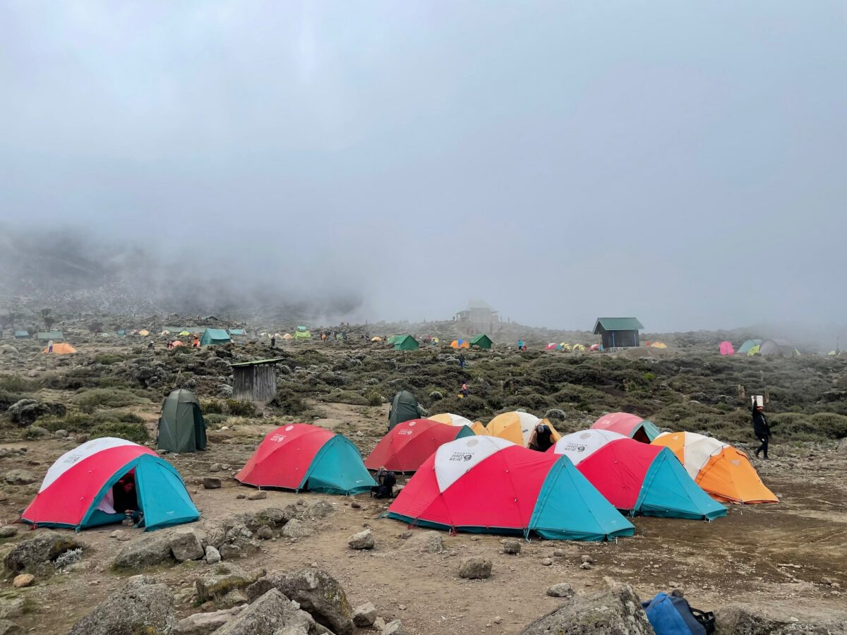 Tents on Kilimanjaro