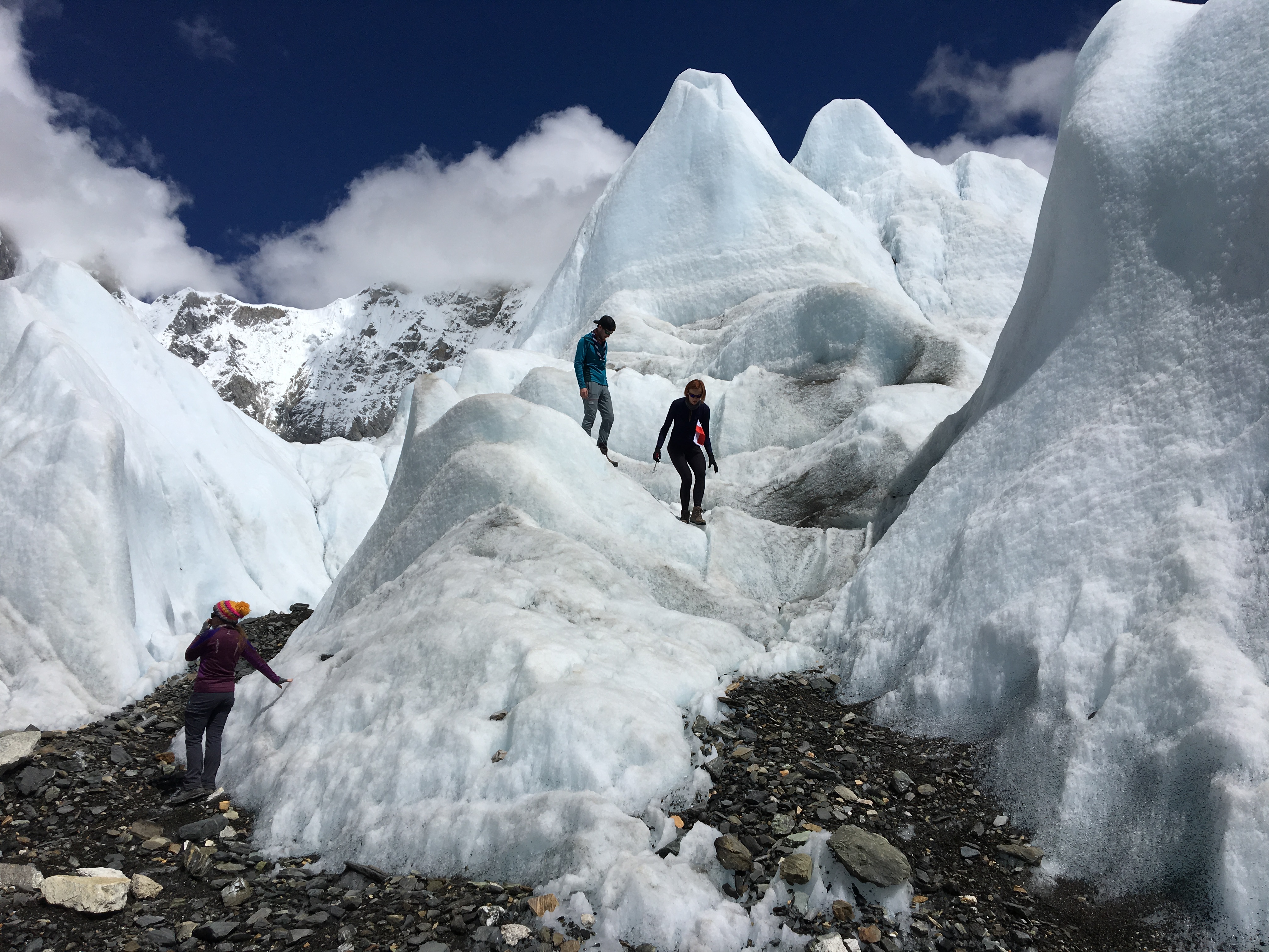 The Khumbu Ice Fall in Everest Base Camp