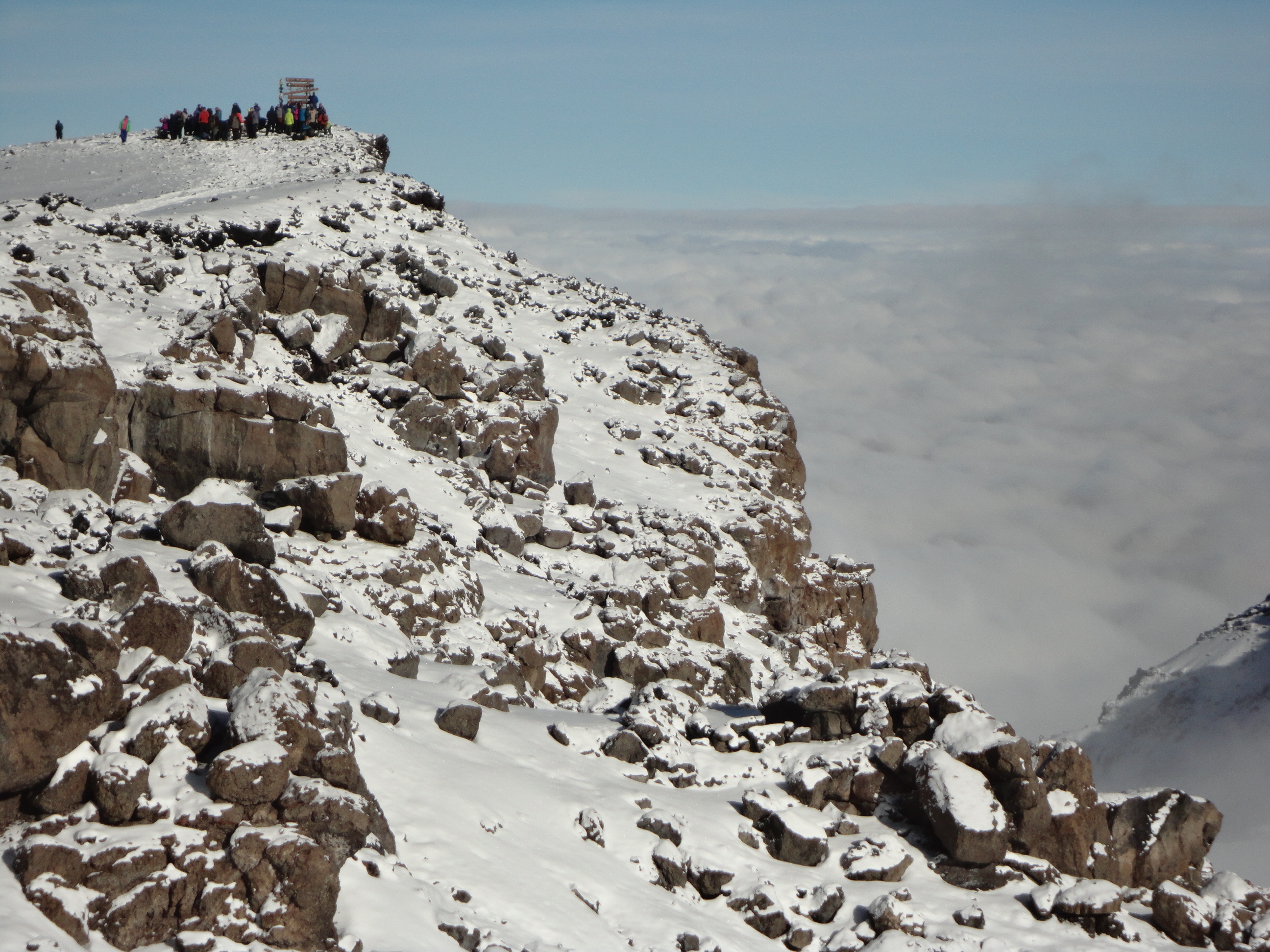 The summit of Kilimanjaro from a distance