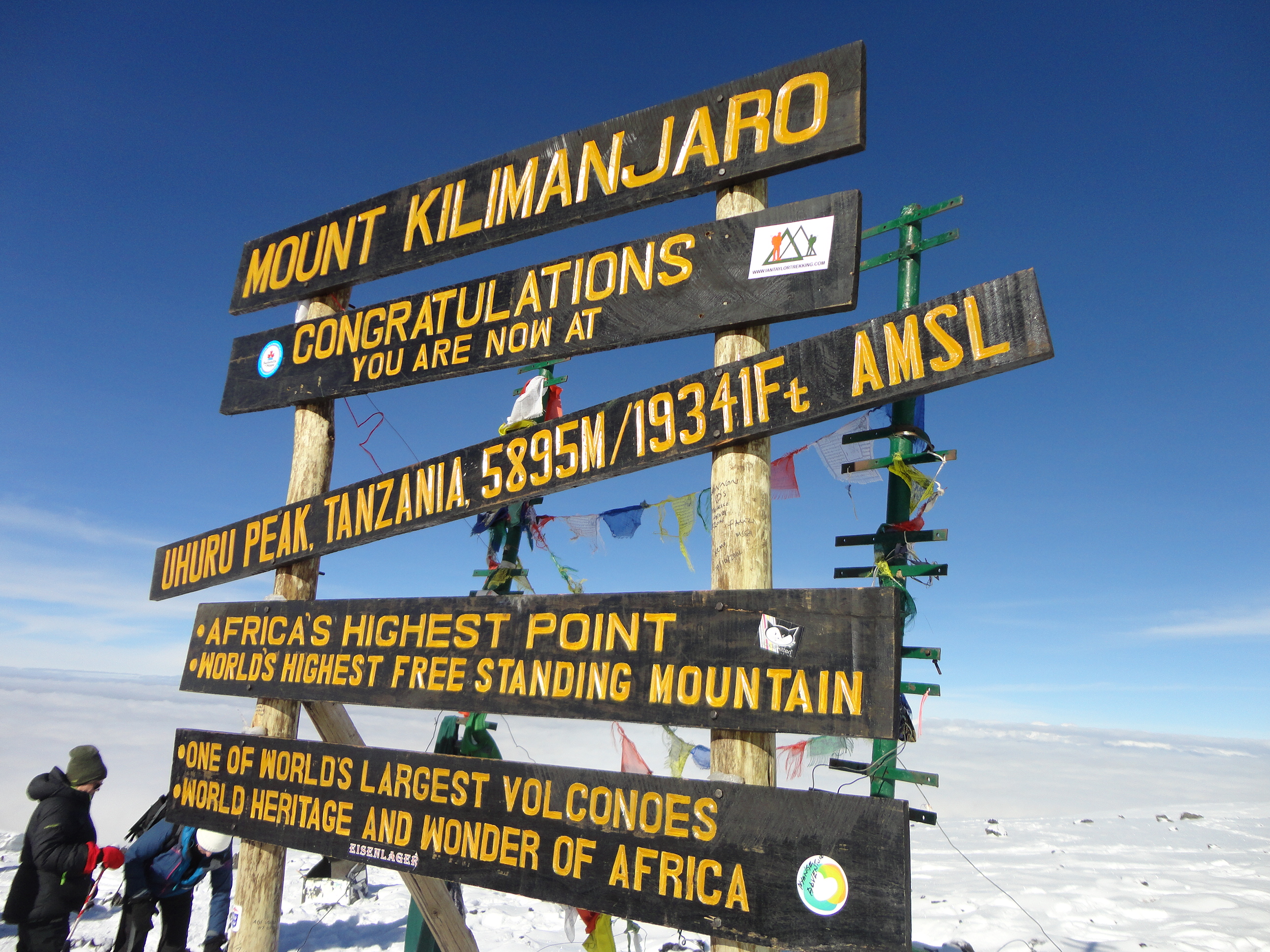 On the top of Kilimanjaro
