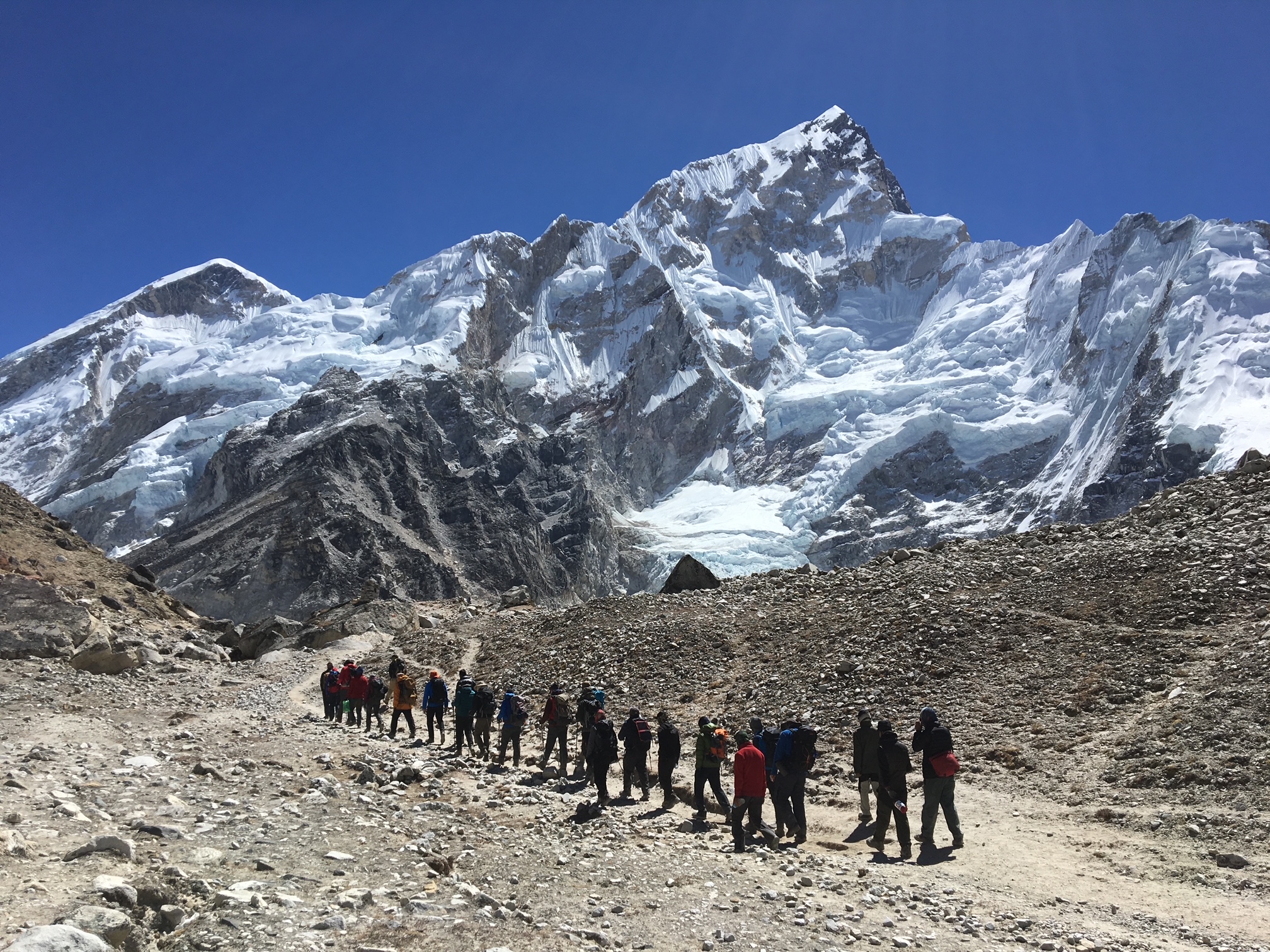 The route to Everest Base Camp