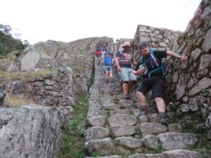 Steep Stairs on the Inca Trail 