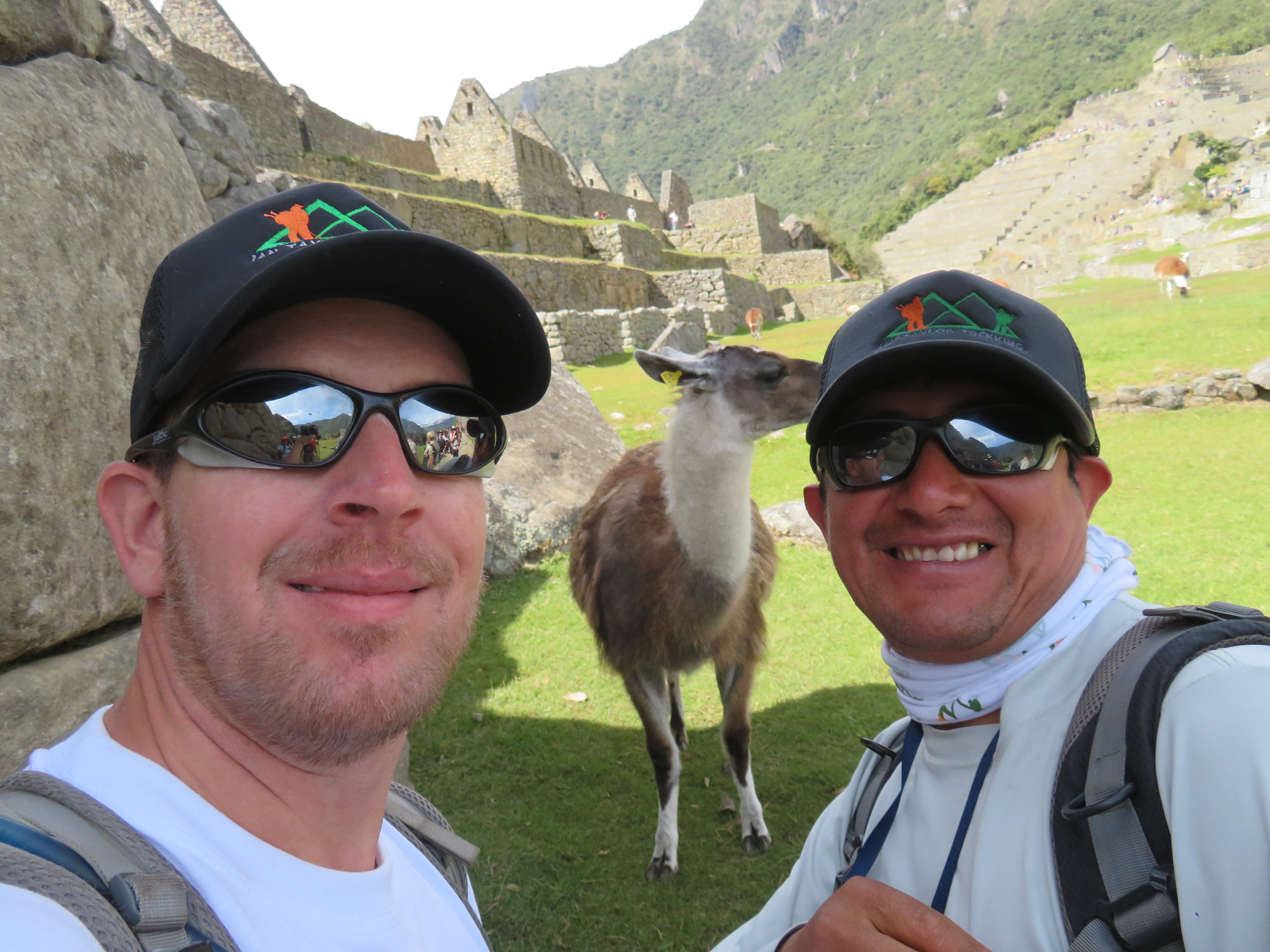 Ian Taylor and Percy, our local guide in Peru