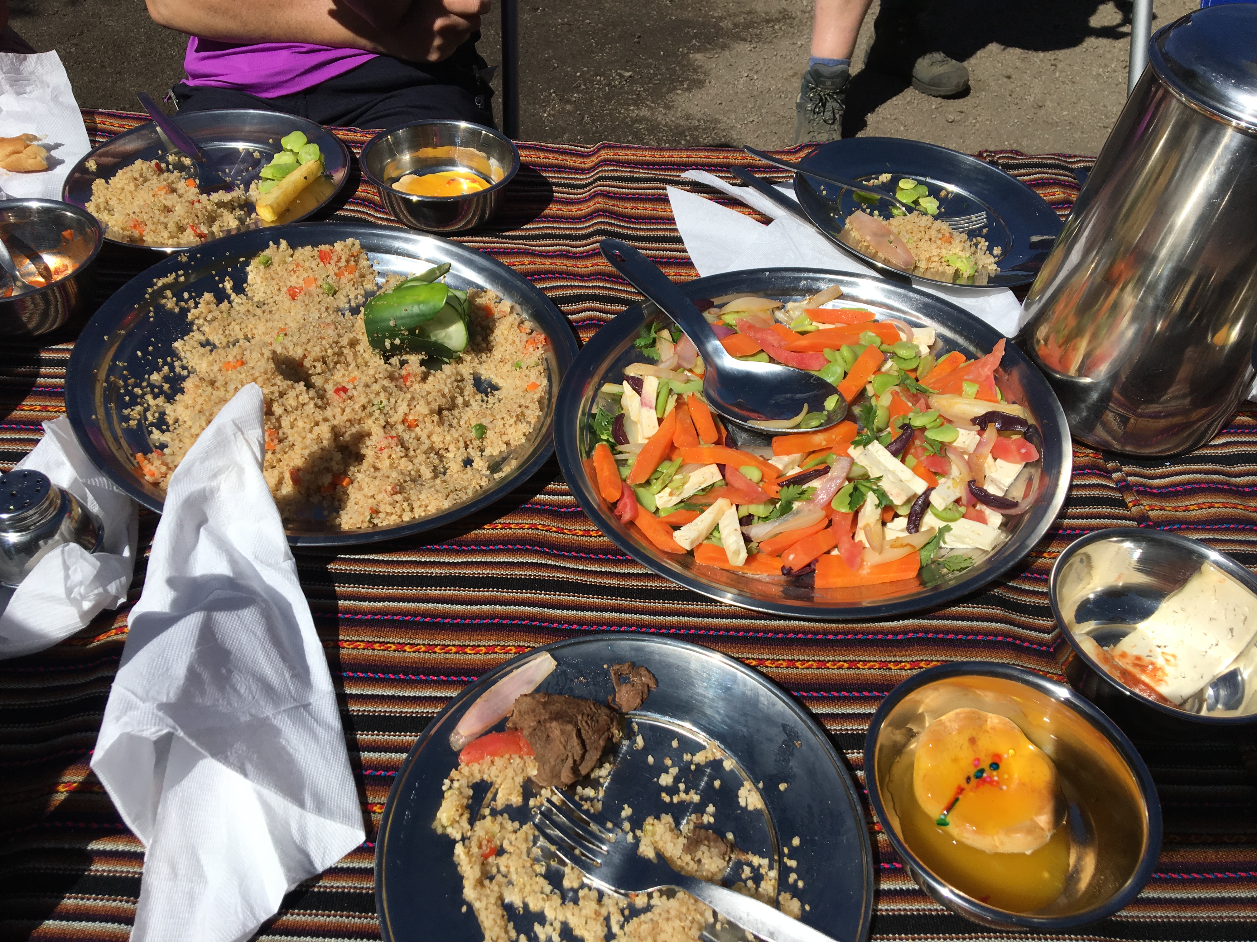 Lunch on the Inca Trail 
