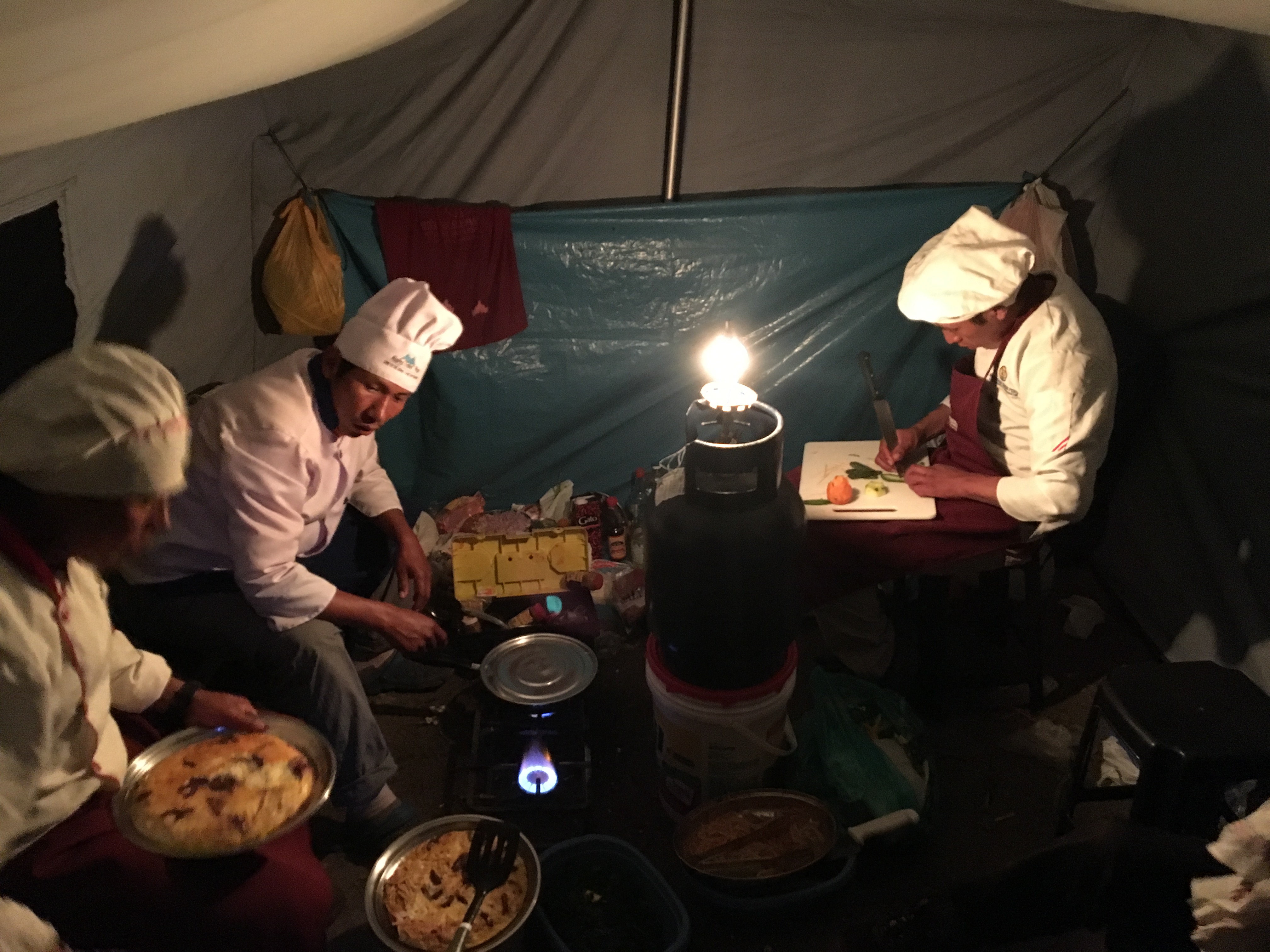 The Kitchen Tent on the Inca Trail