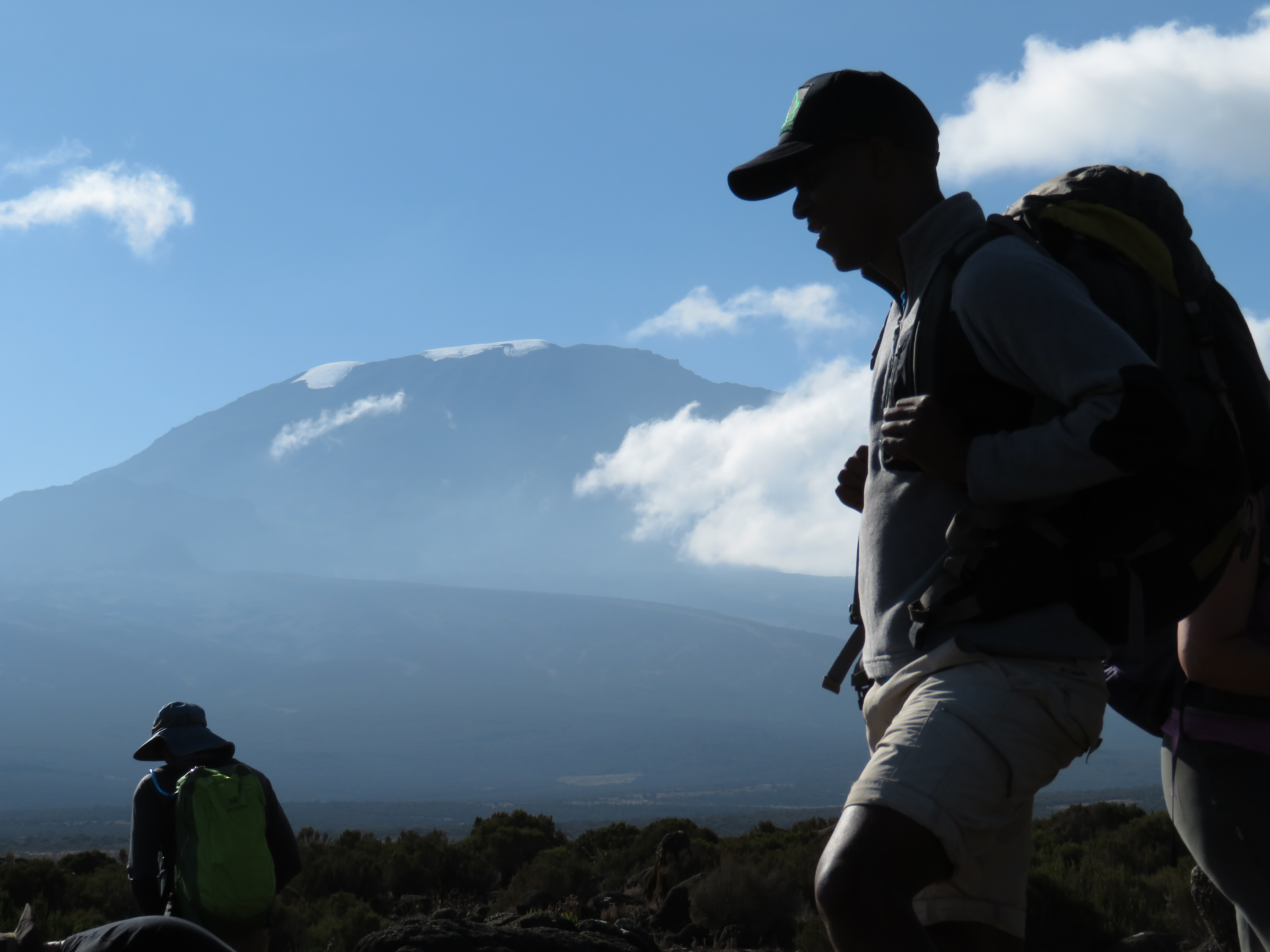 Athumani with Kilimanjaro in the Background