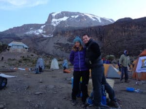 The Barranco Camp on the Lemosho Route up Kilimanjaro