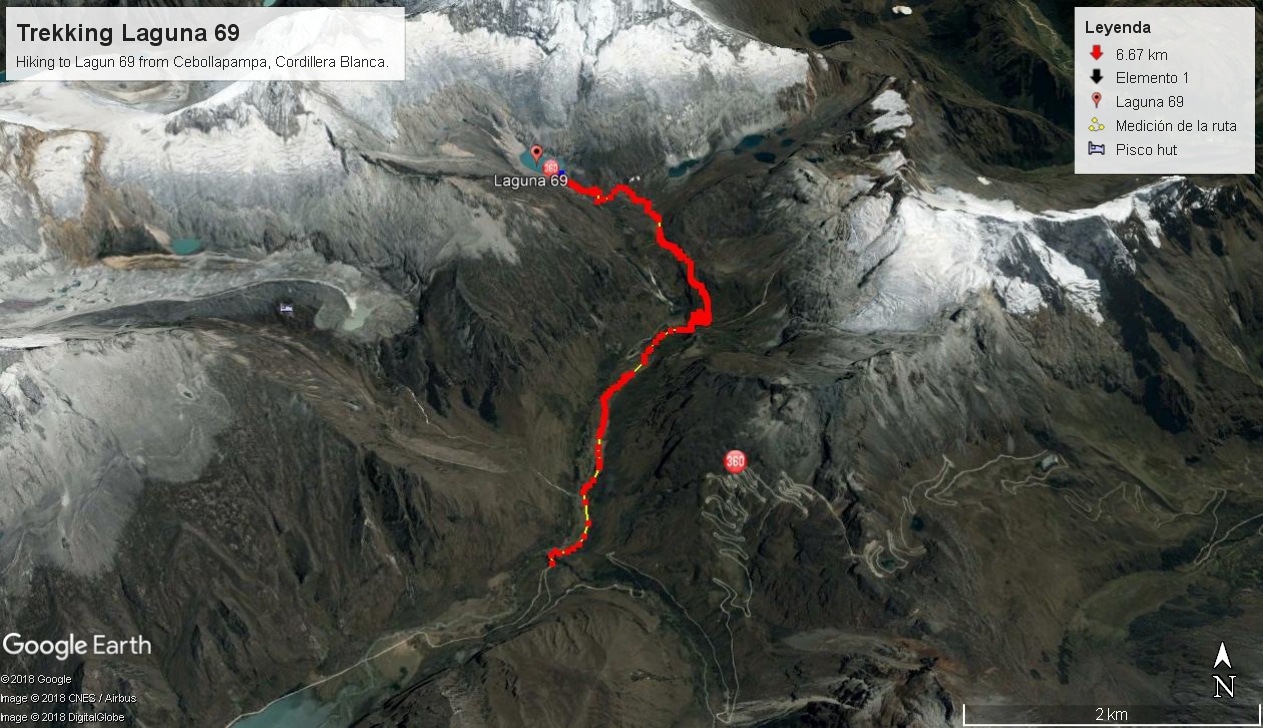 Daily distances on the Huayhuash Circuit Trek