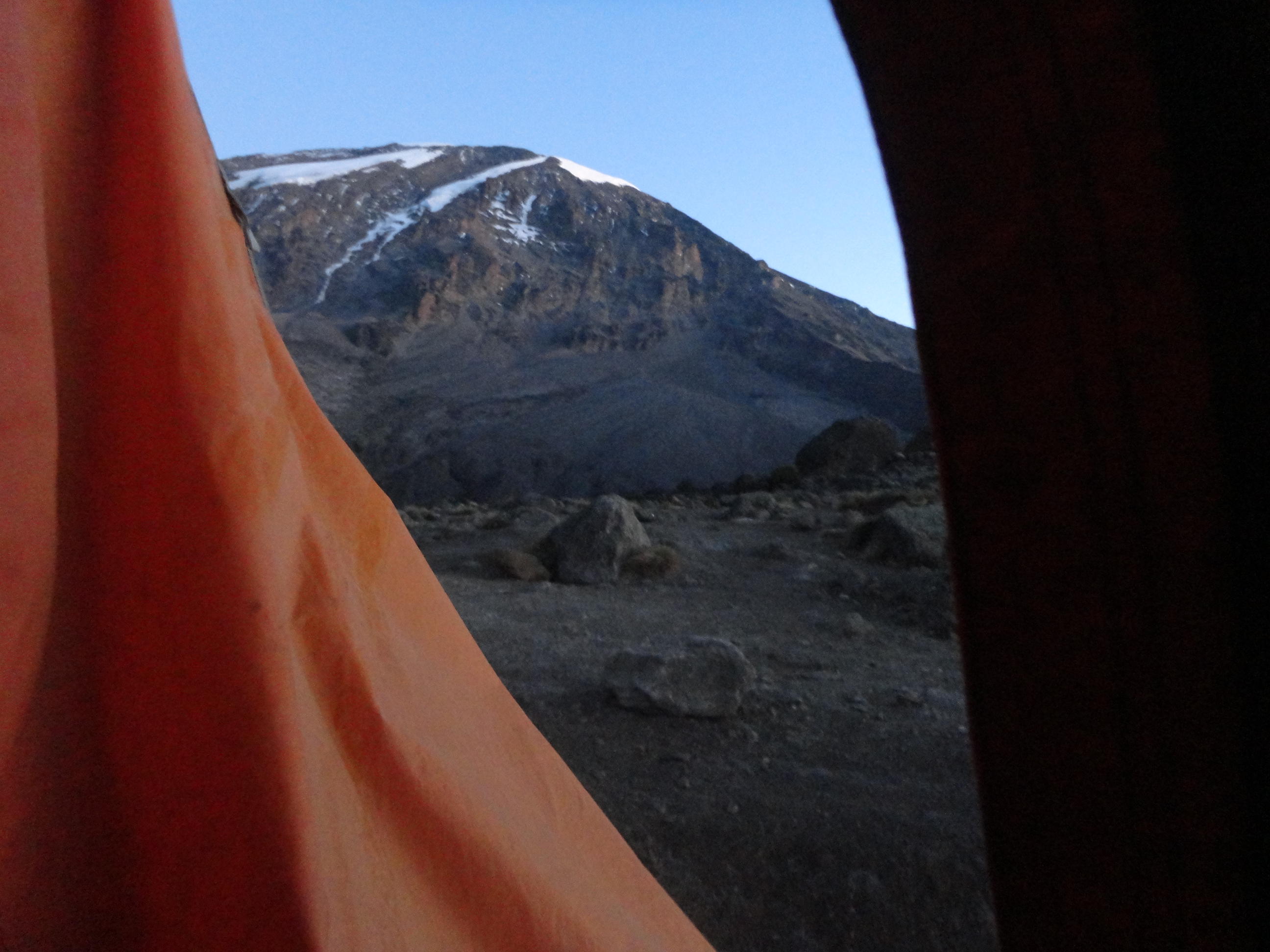 View of Kilimanjaro from the Tent
