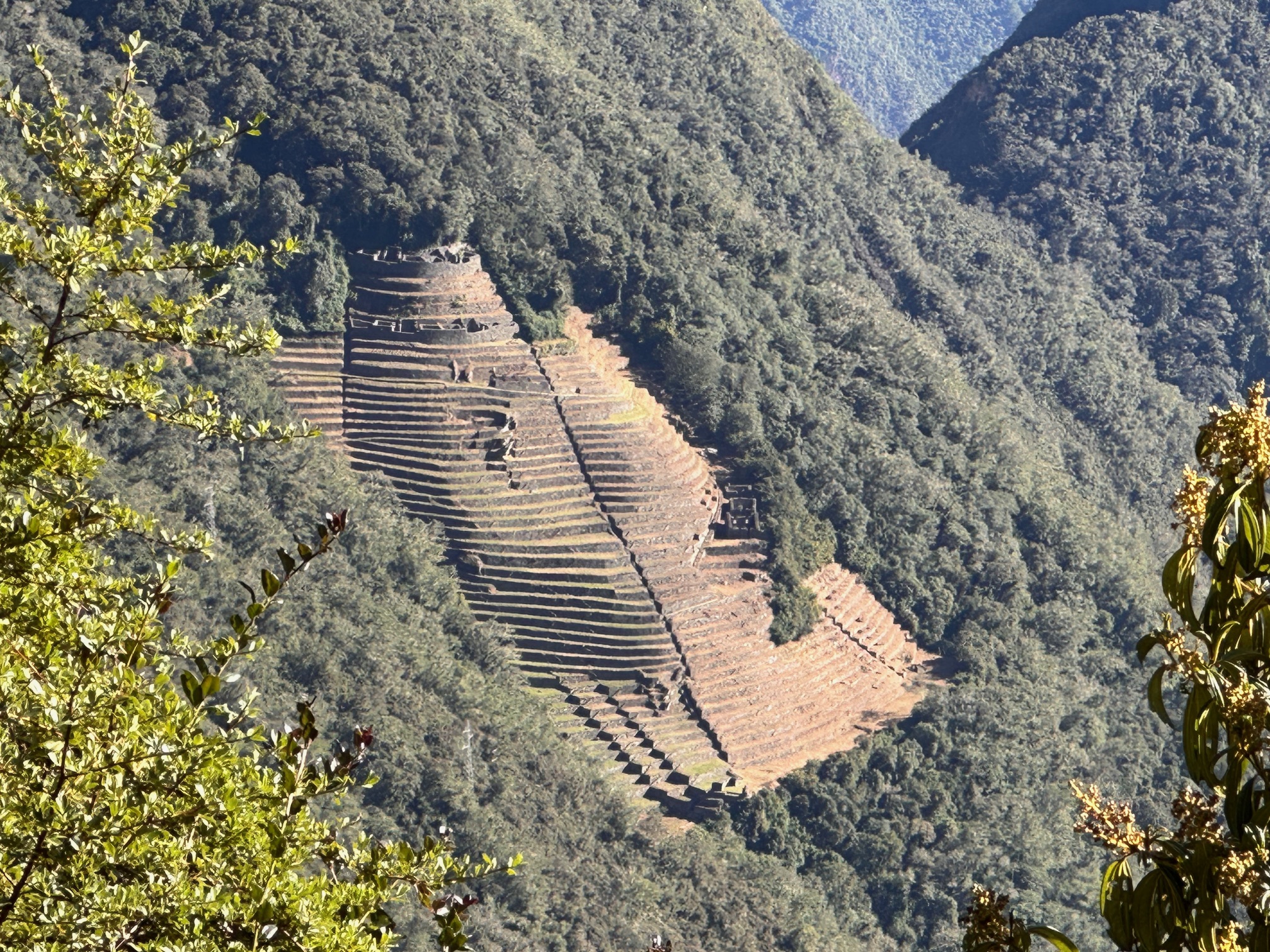 Intipata Inca site on the trail to Machu Picchu