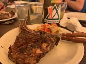 Steak at Aconcagua Base Camp