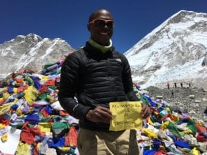 Kilimanjaro's Number 1 Guide at Everest Base Camp