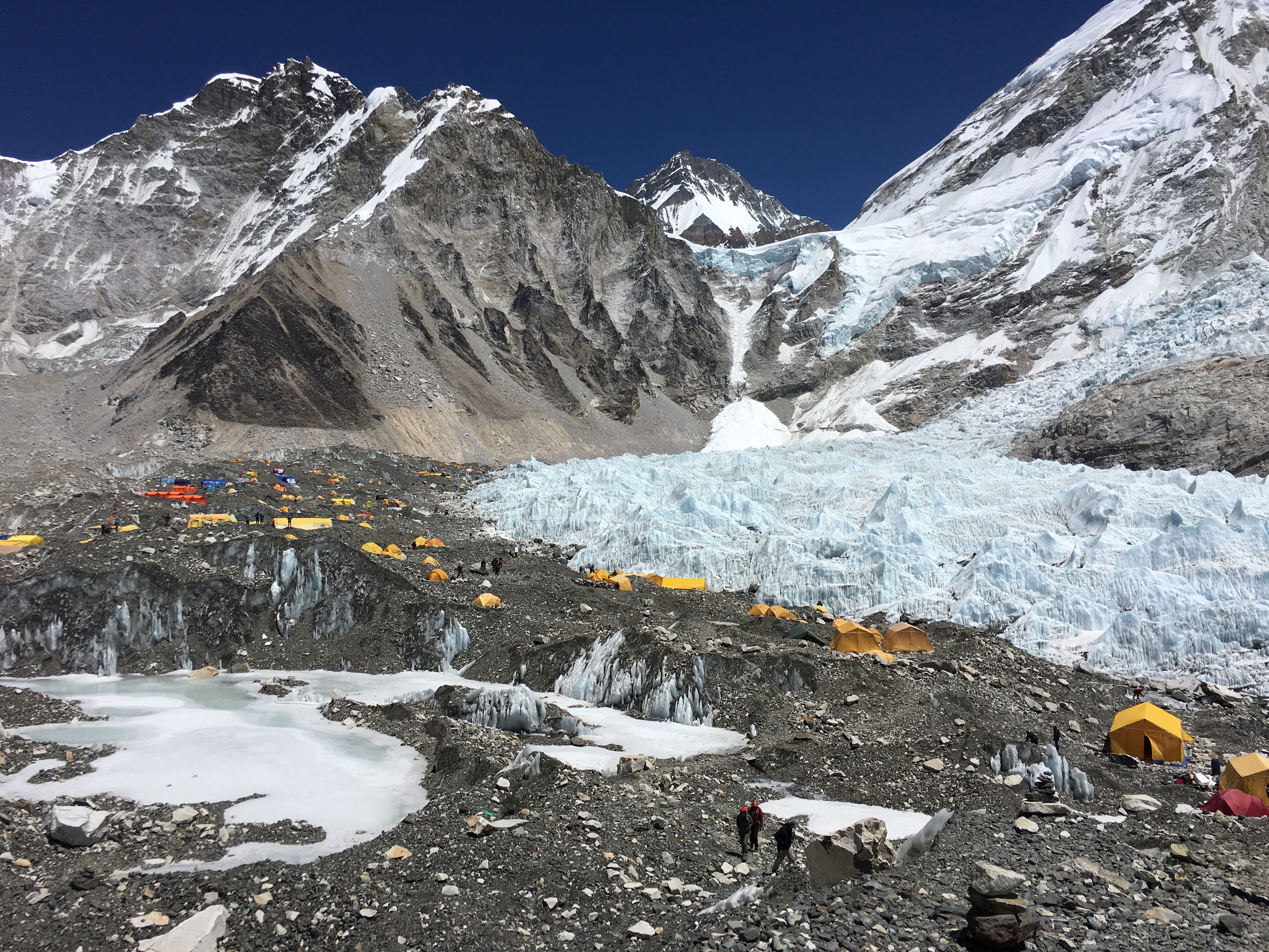 The view of Everest Base Camp