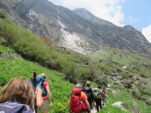 Hiking towards Annapurna Base Camp