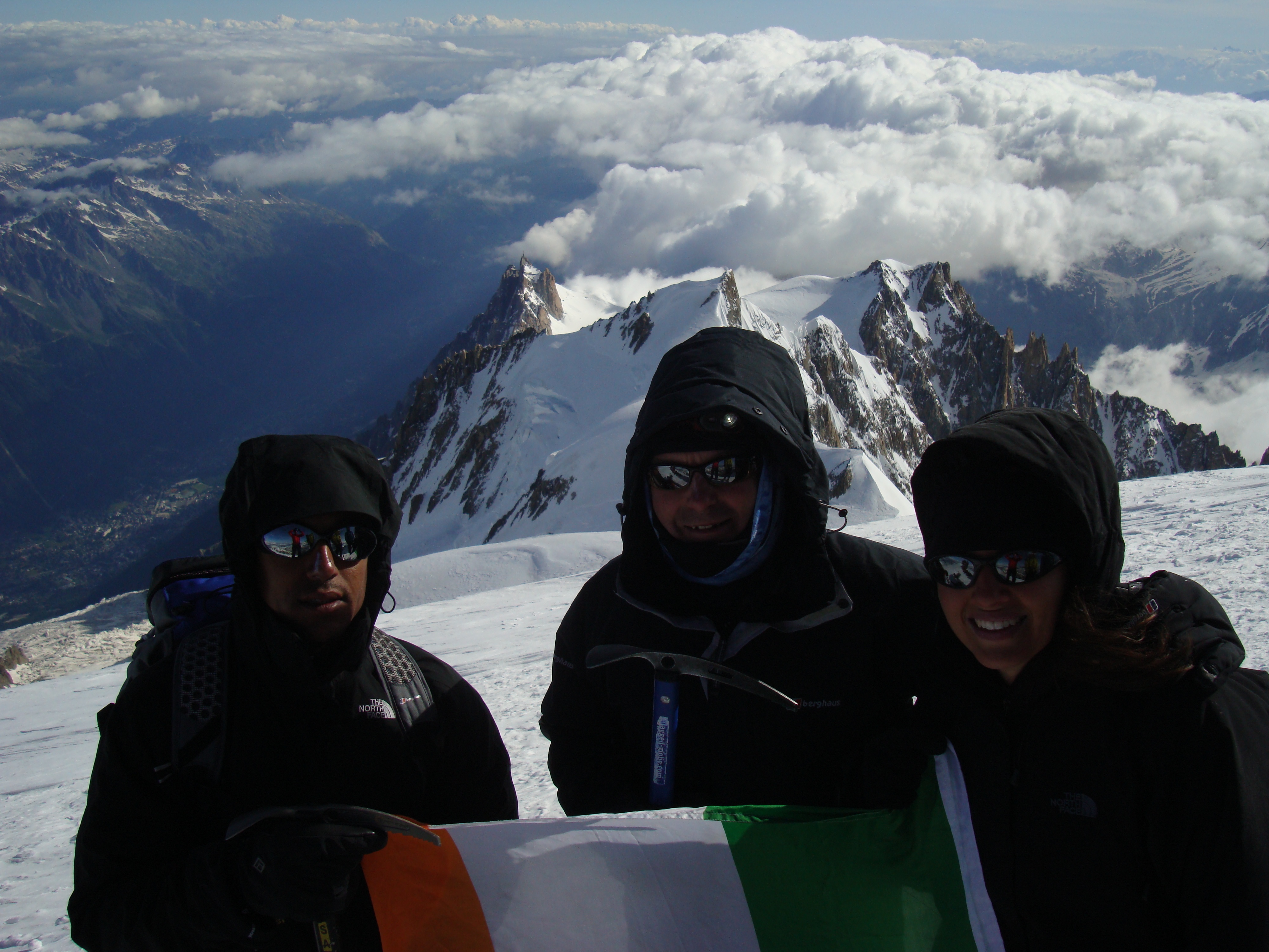 On the Summit of Mont Blanc