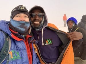 Ian Taylor on the summit of Kilimanajro