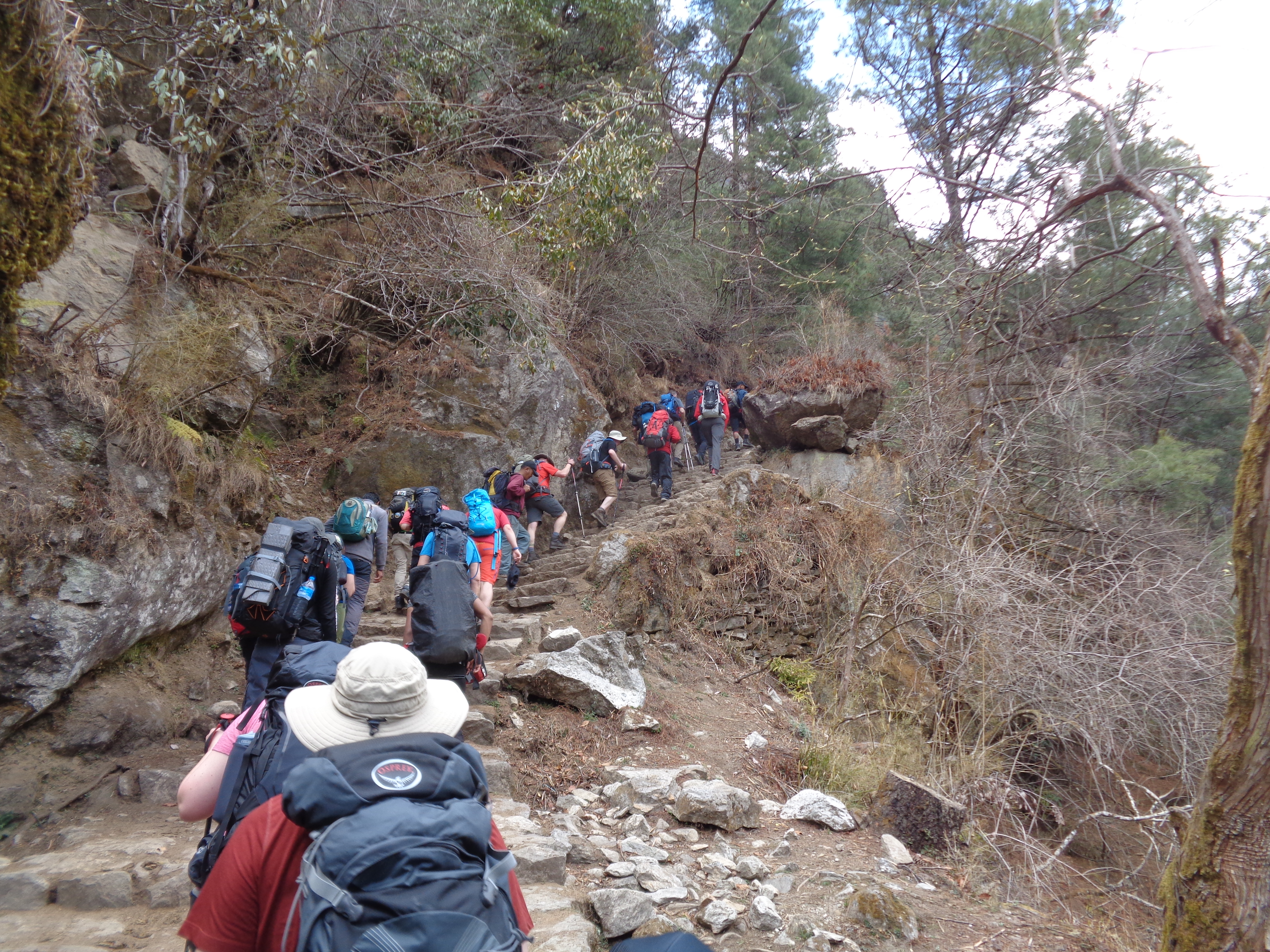 Trekking to Monjo in Nepal