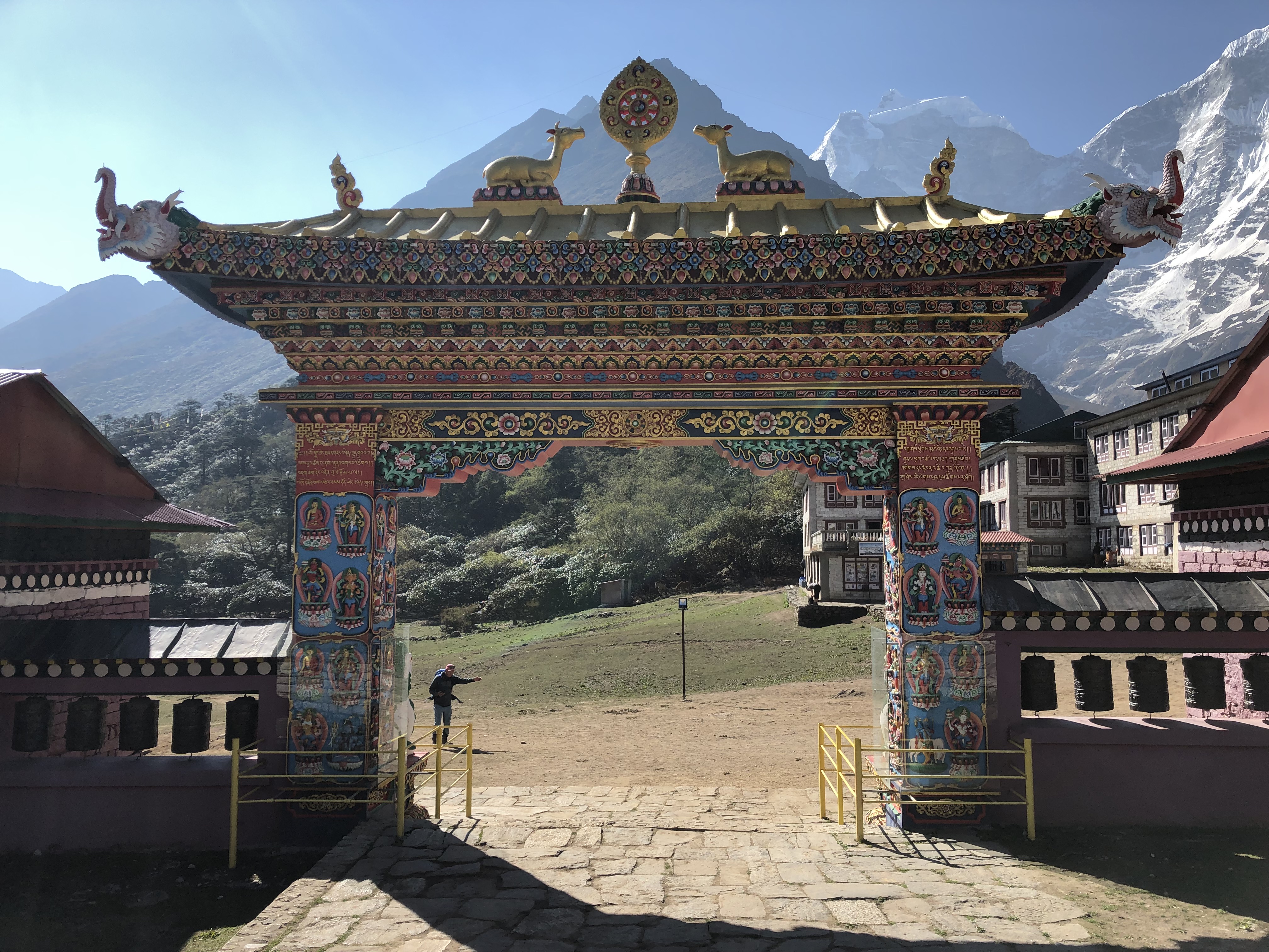 The colorful Tengbouche Monastery