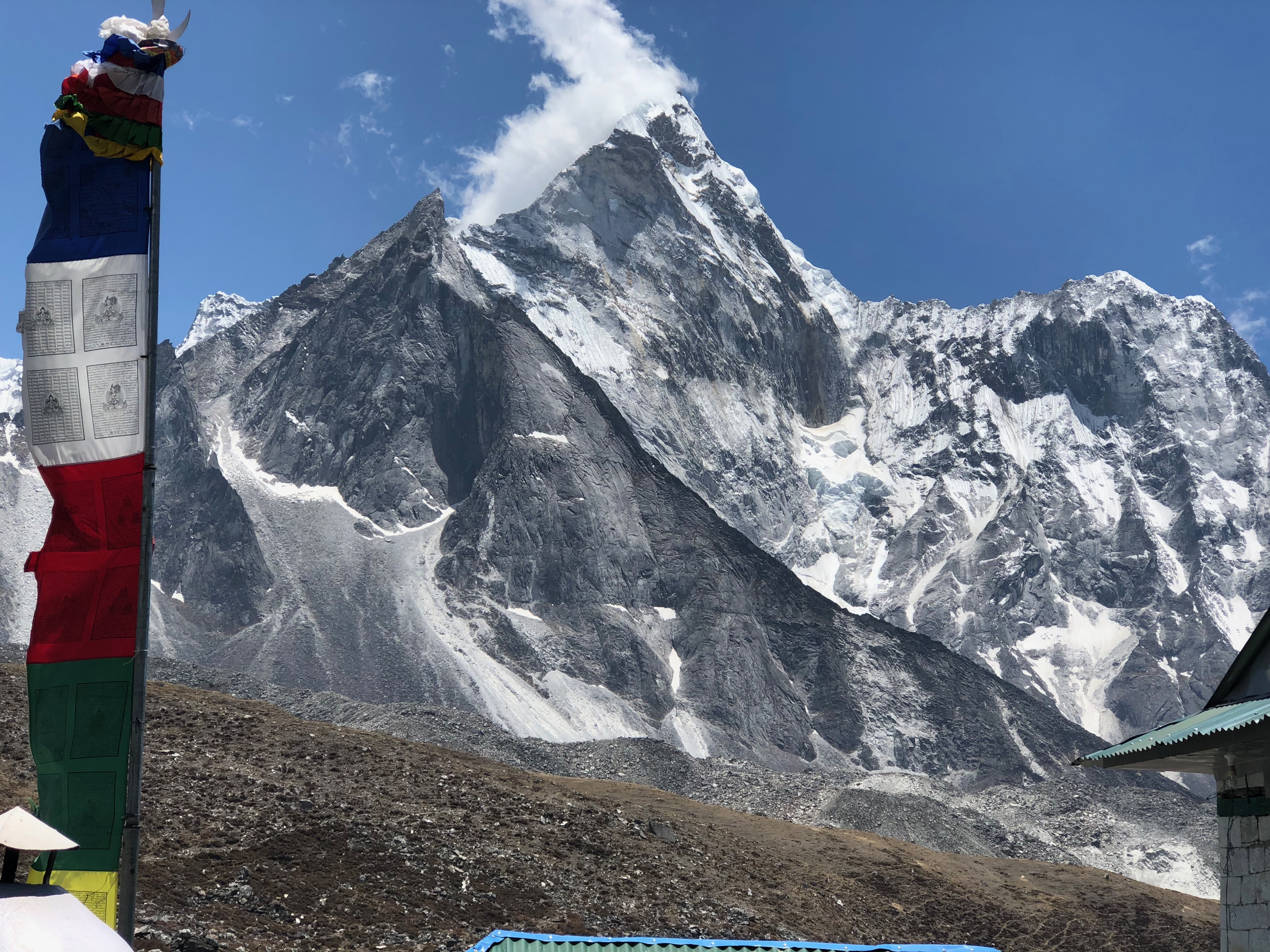 The view of Ama Dablam from Chuckung