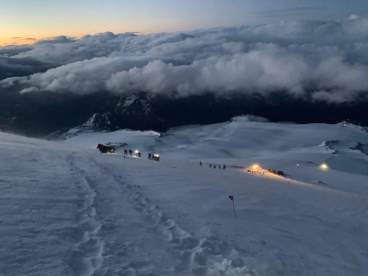 summit night on Elbrus