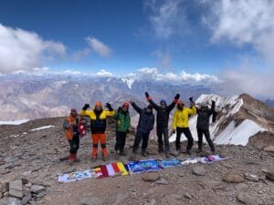 The summit of Aconcagua