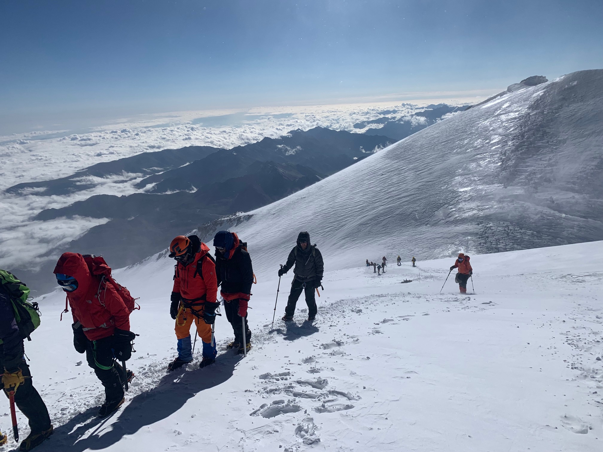 Close to the summit of Elbrus