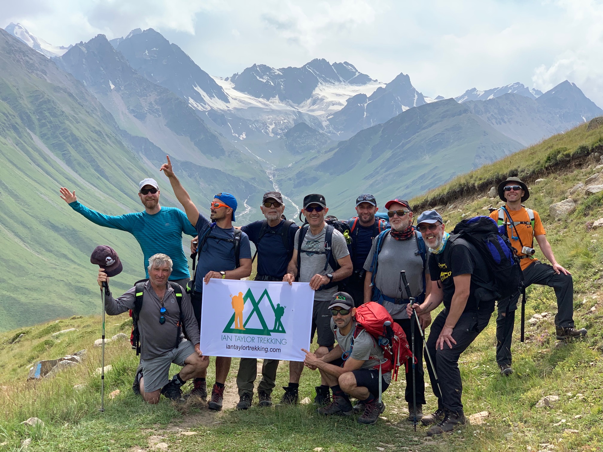 Ian Taylor Trekking team on Mount Elbrus