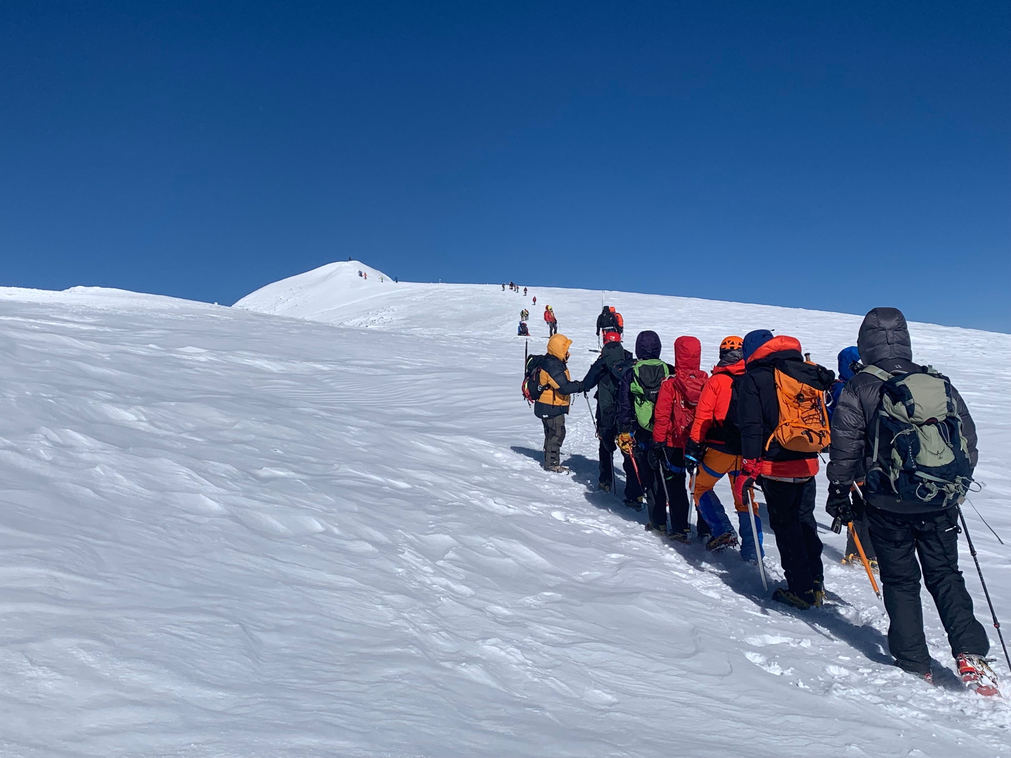 The summit of Mount Elbrus