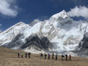 The hike up to 18,520 feet near Mount Everest