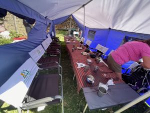 Dining tent on the Inca Trail