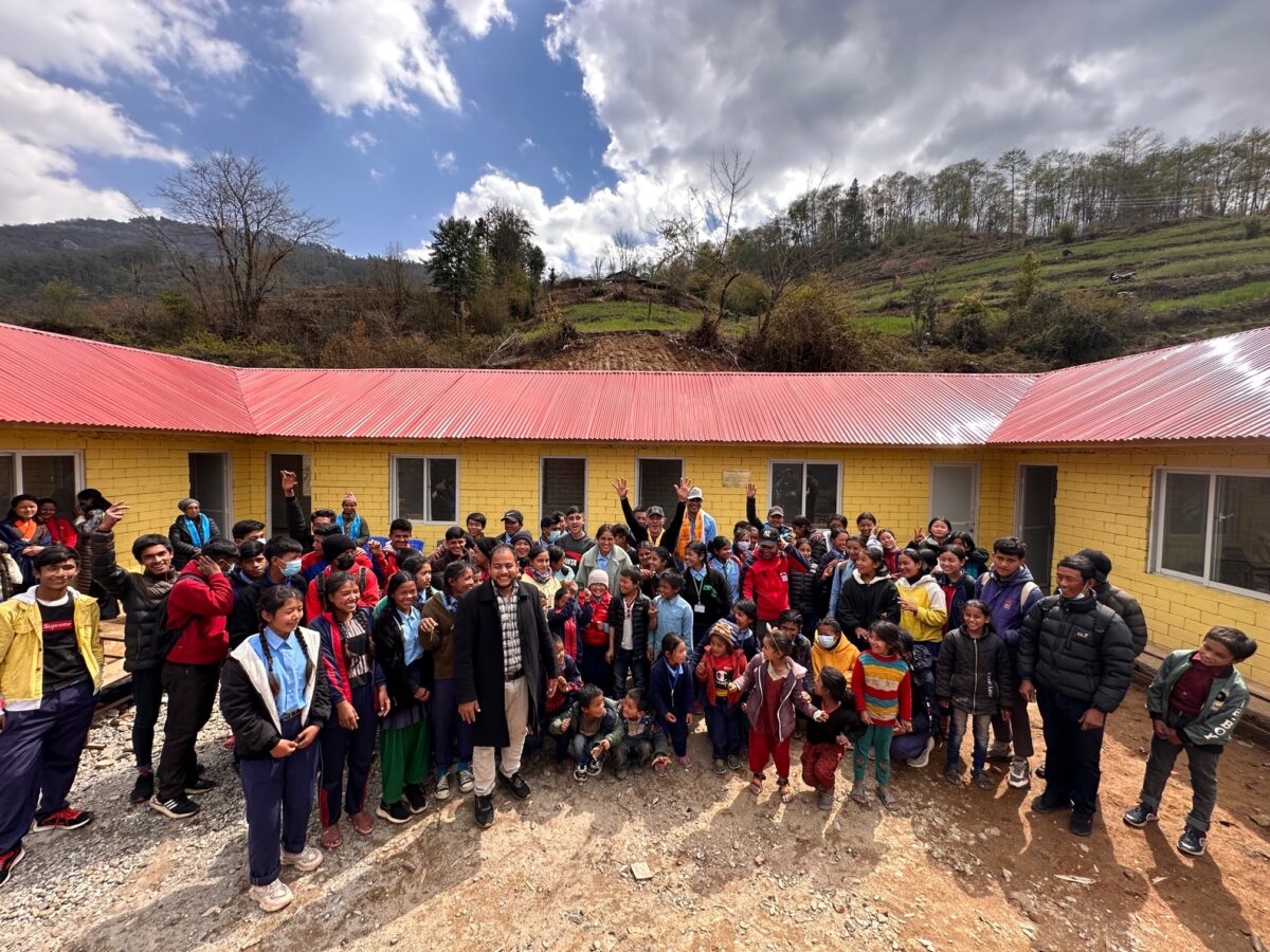 Building our fourth school in Nepal.