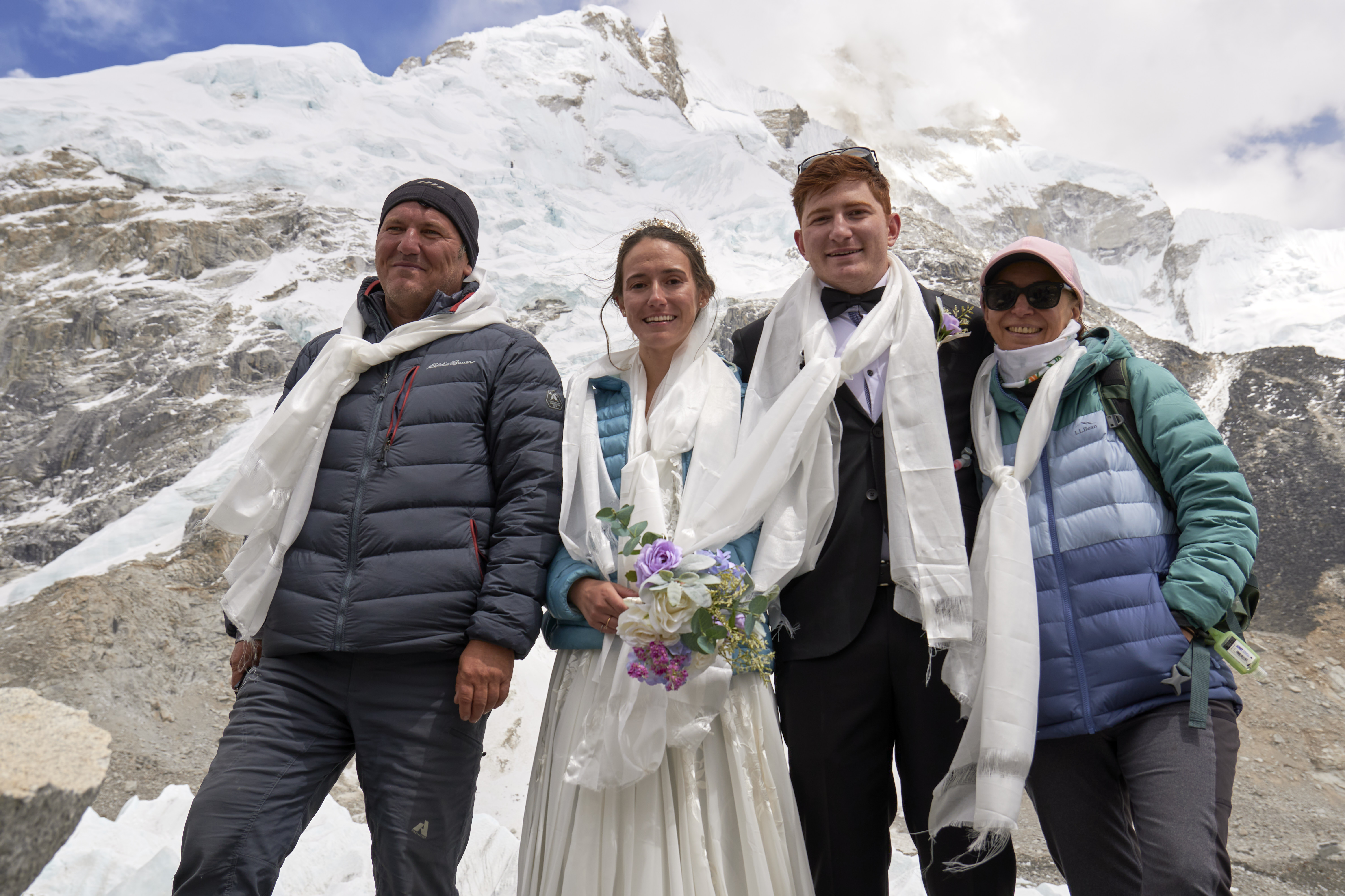 Wedding party in Everest Base Camp 2022