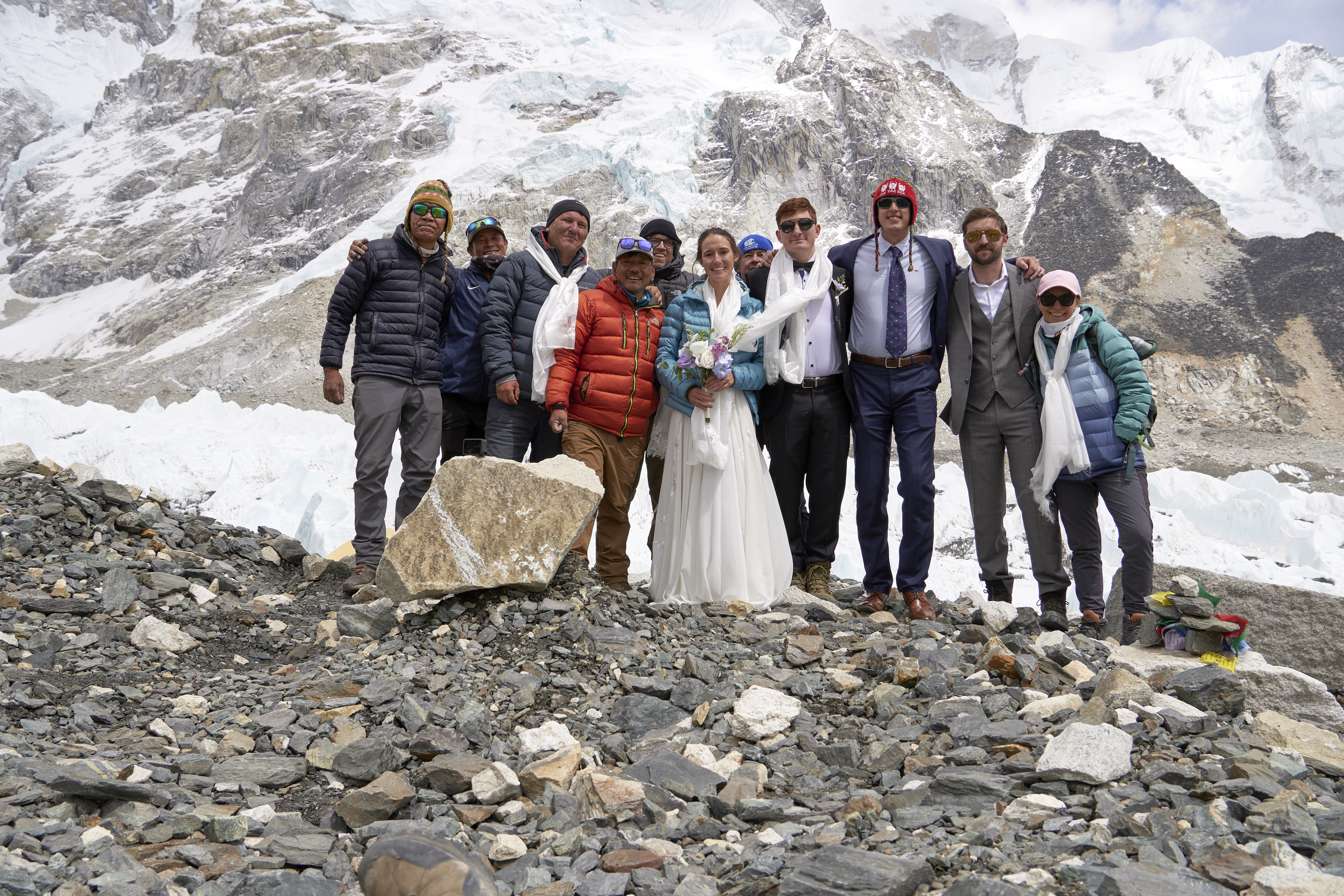 Getting married at Everest Base Camp