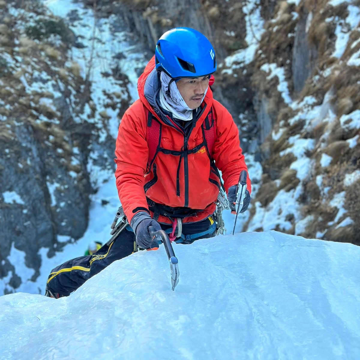 Ice climbing in Nepal